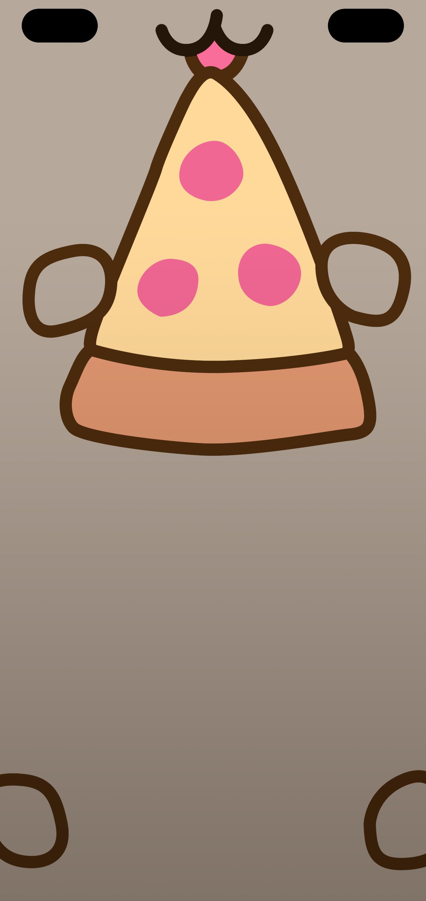 Pusheen travestito da pizza, 1440x3040 Verticale, Mobile