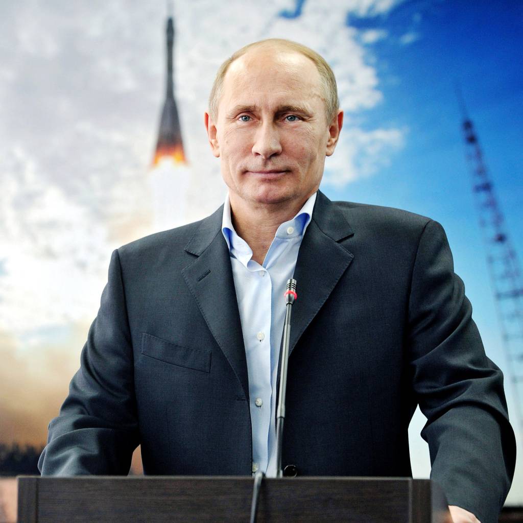 Vladimir Putin al podio, Russia, 1024x1024 HD, Desktop