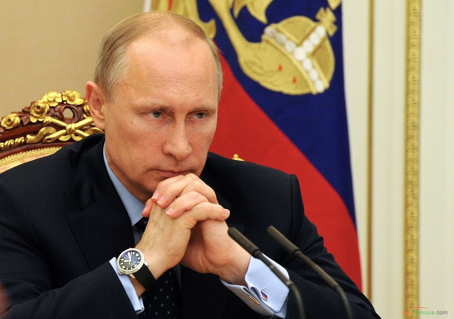 Vladimir Putin al tavolo, 1920x1348 WUXGA, Desktop
