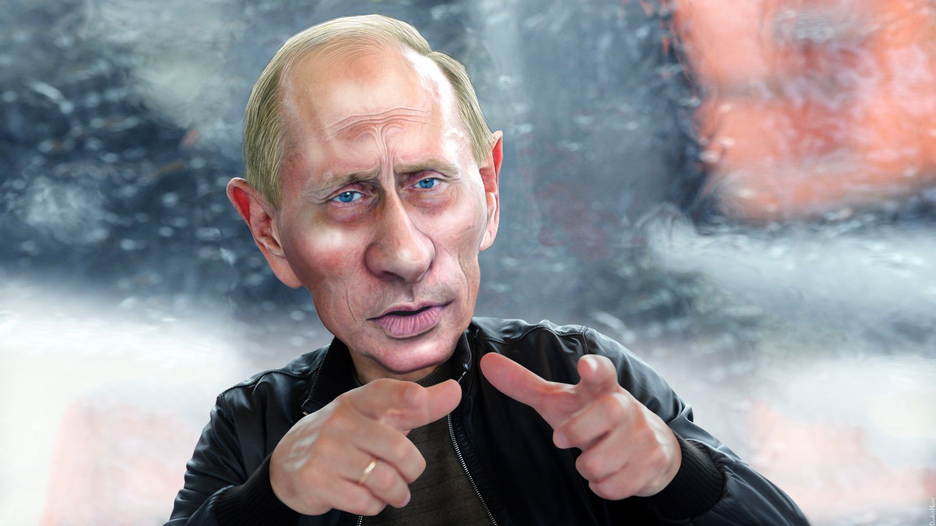 Putin in studio televisivo, 1880x1160 HD Ready, Laptop