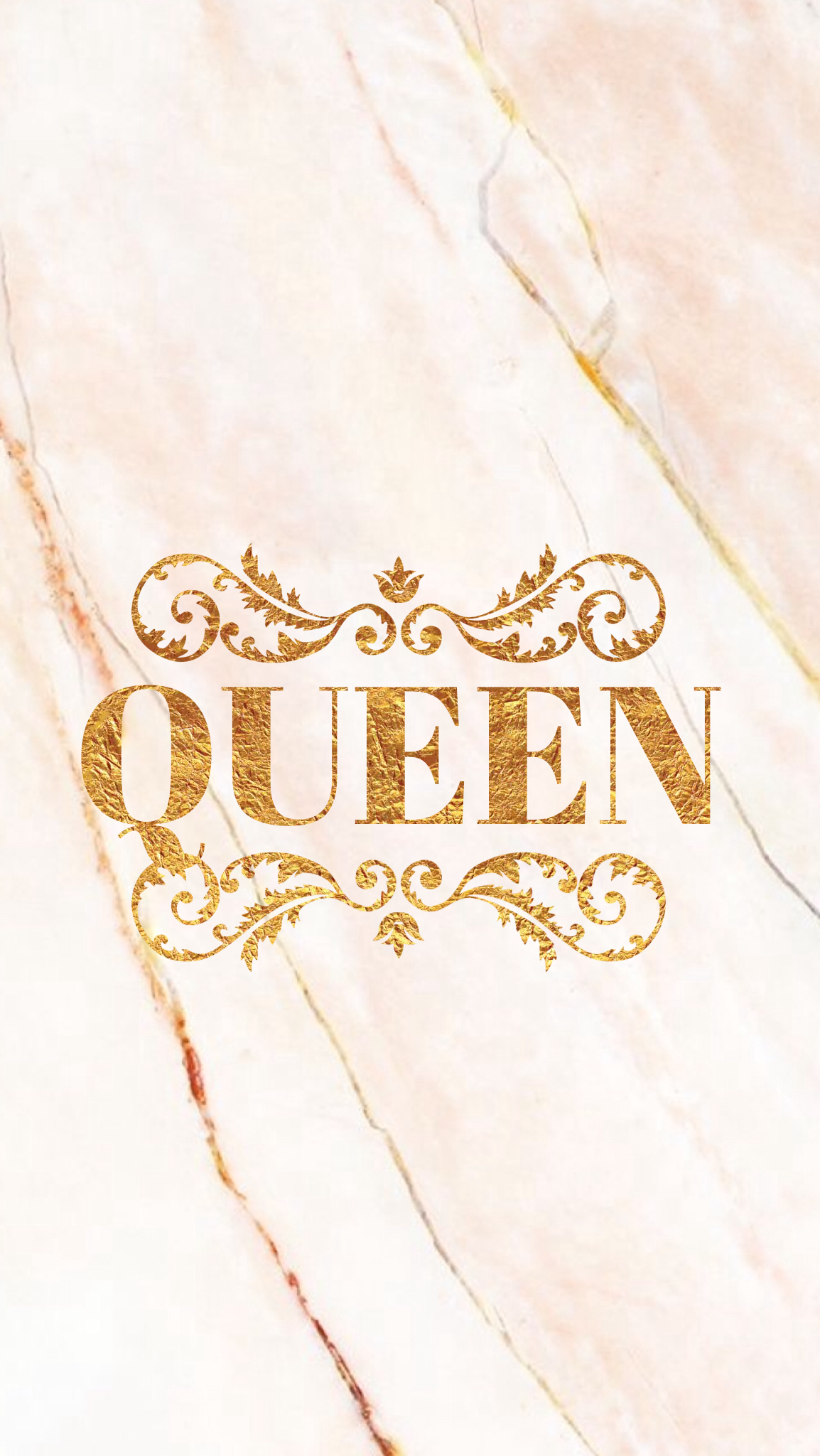 Scritta Queen dorata marmo, 1154x2048 Full HD Verticale, iPhone