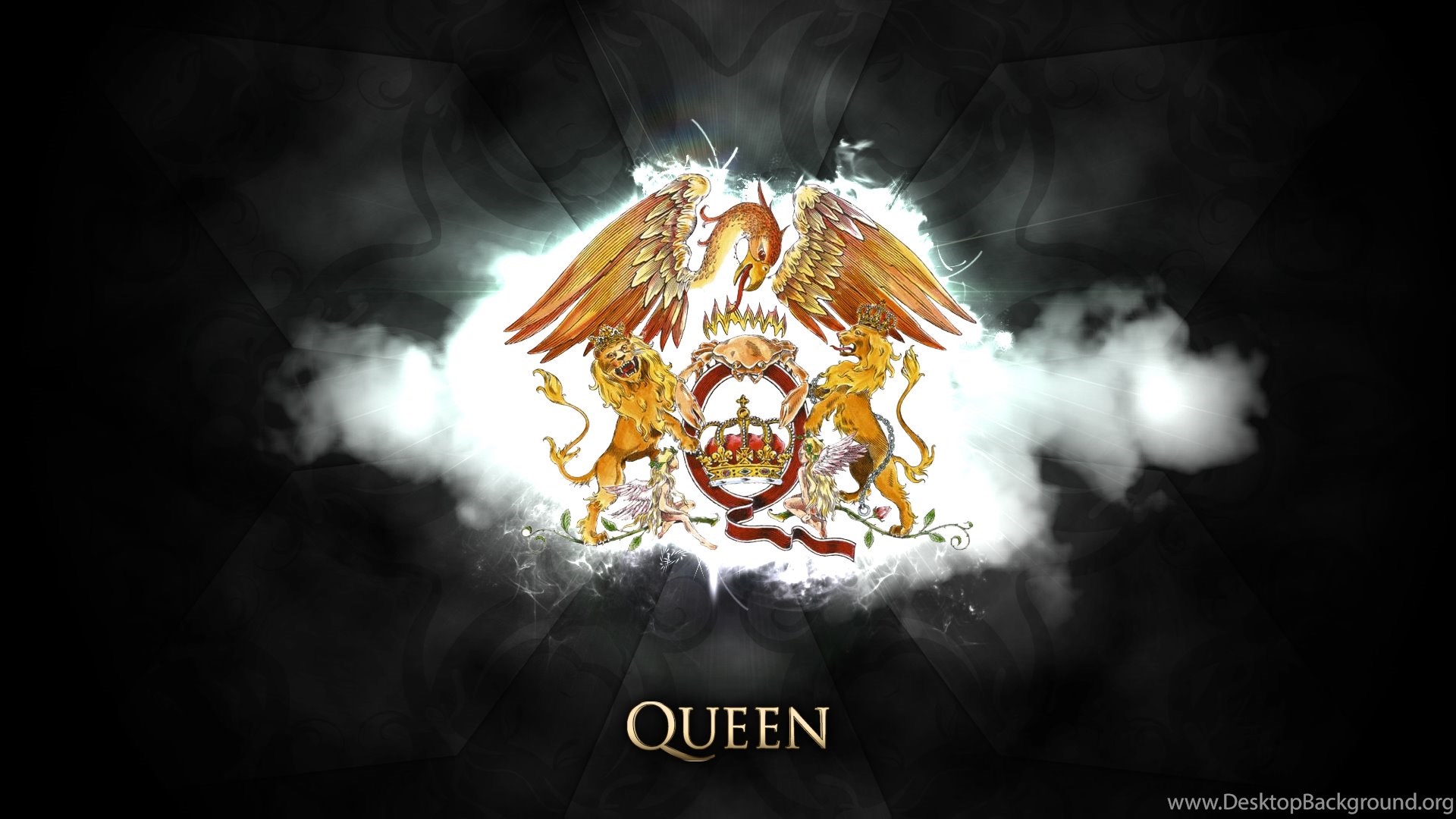 Logo band Queen stemma, 1920x1080 Full HD, Desktop