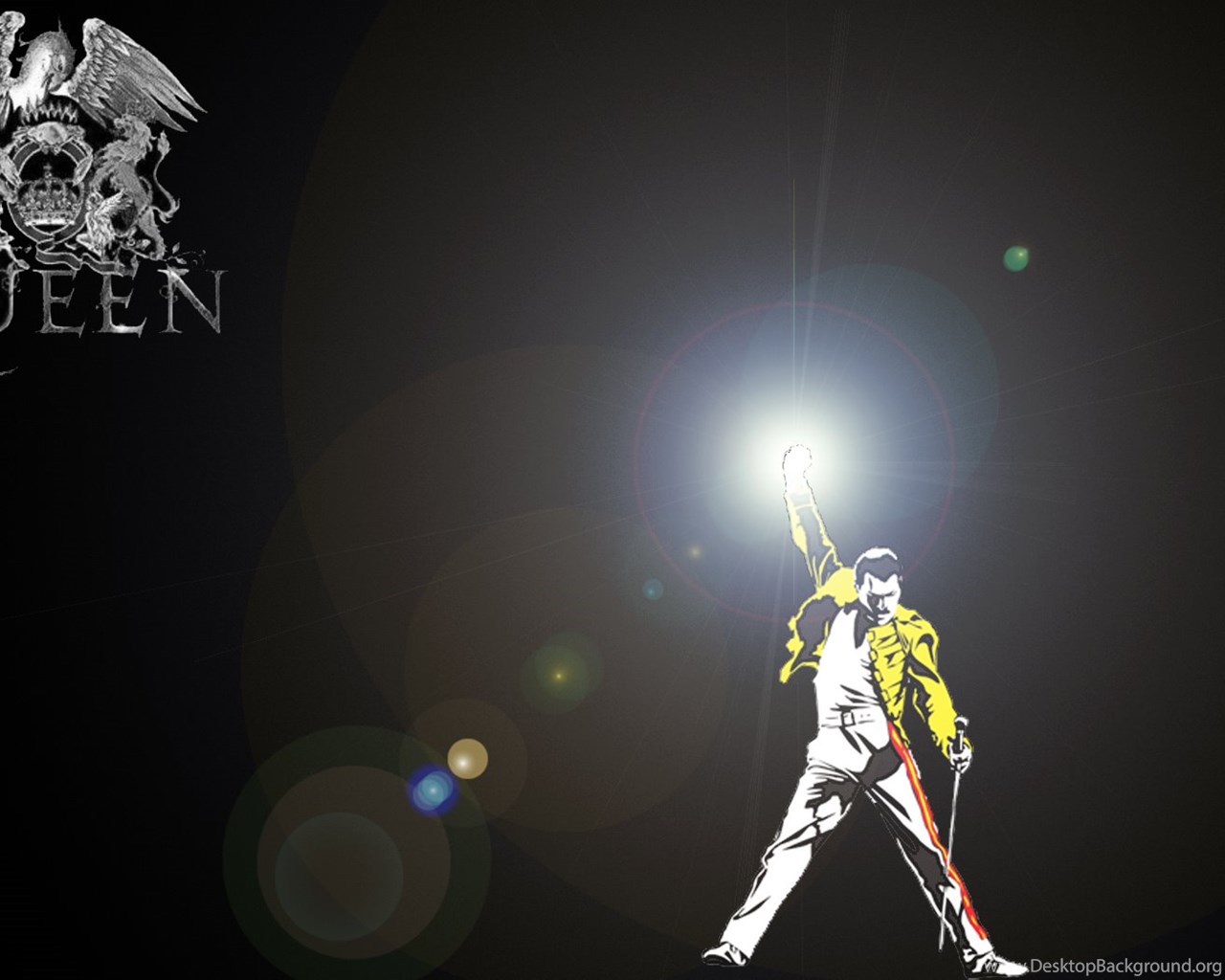 Freddie Mercury logo Queen, 1280x1024 720p, MacBook Air