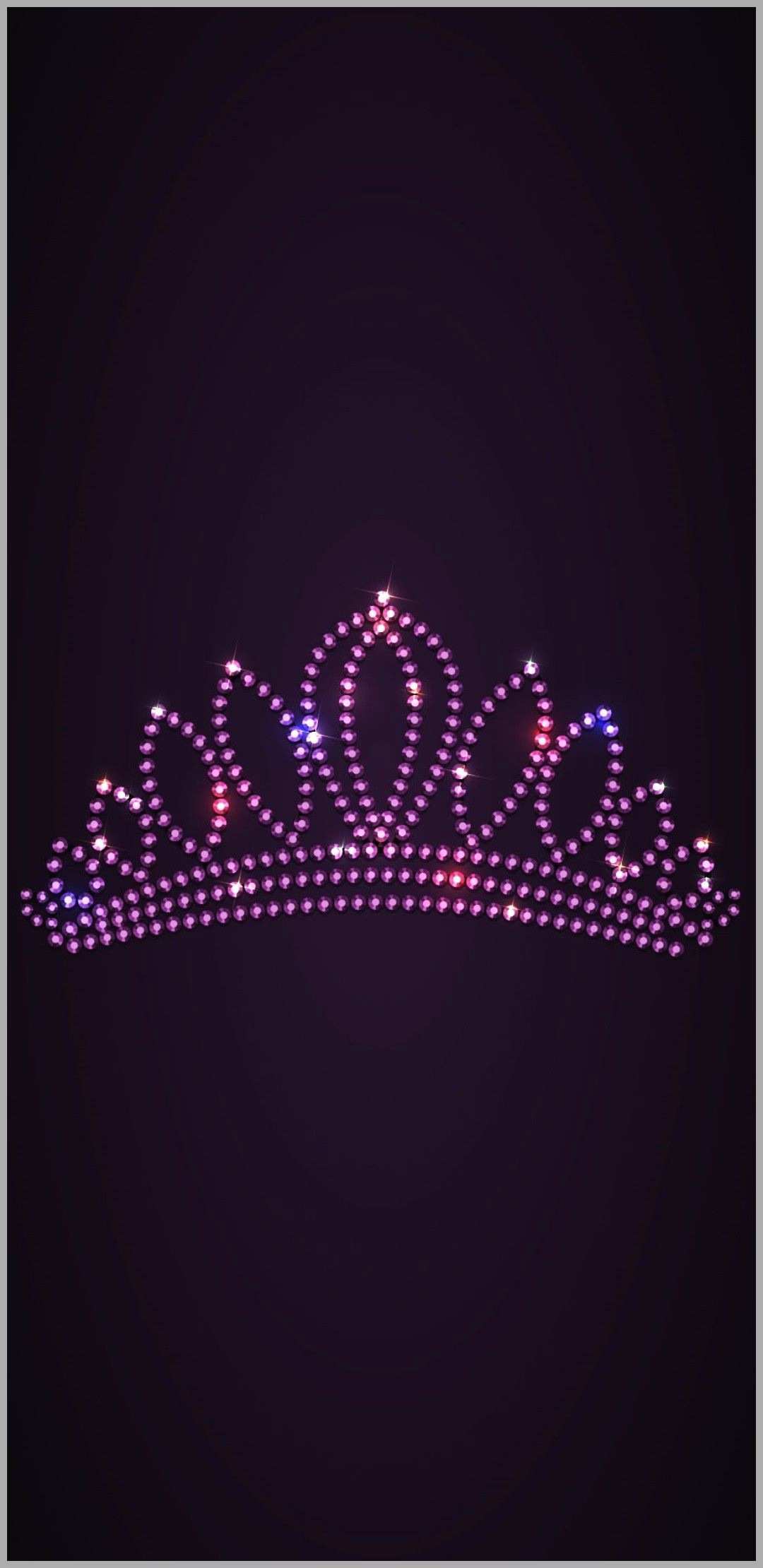 Corona regina rosa scintillante, 1080x2220 Verticale, Mobile