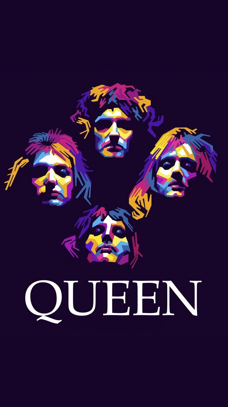 Queen band logo colorato, 750x1334 Verticale, Mobile