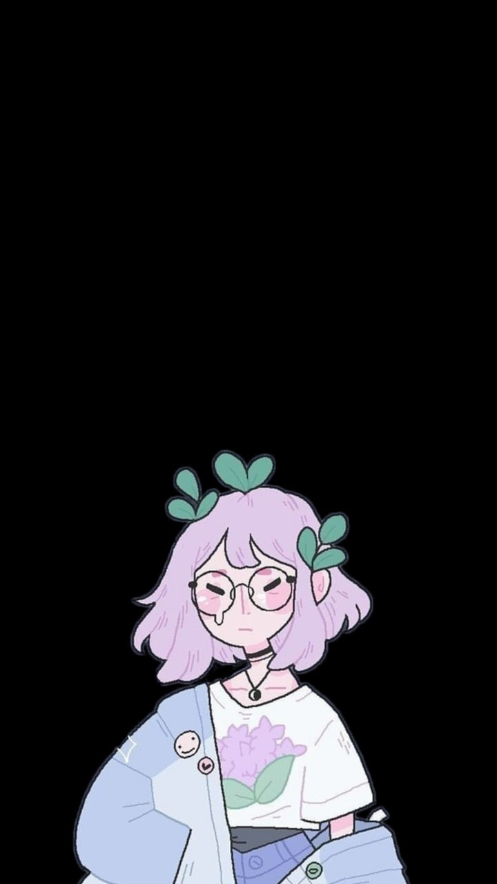 Ragazza anime capelli neri Virgo, 675x1200 Full HD Verticale, iPhone
