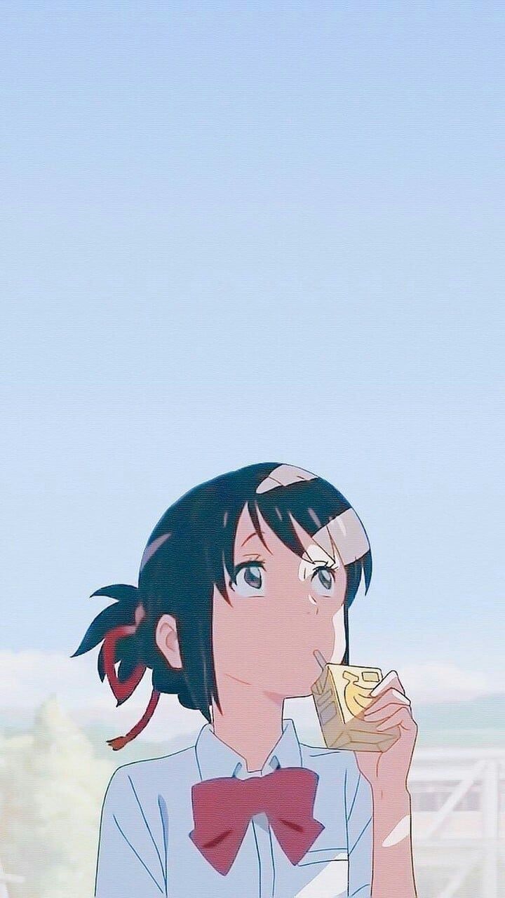 Ragazza anime stile Your Name, 720x1280 Full HD Verticale, Smartphone