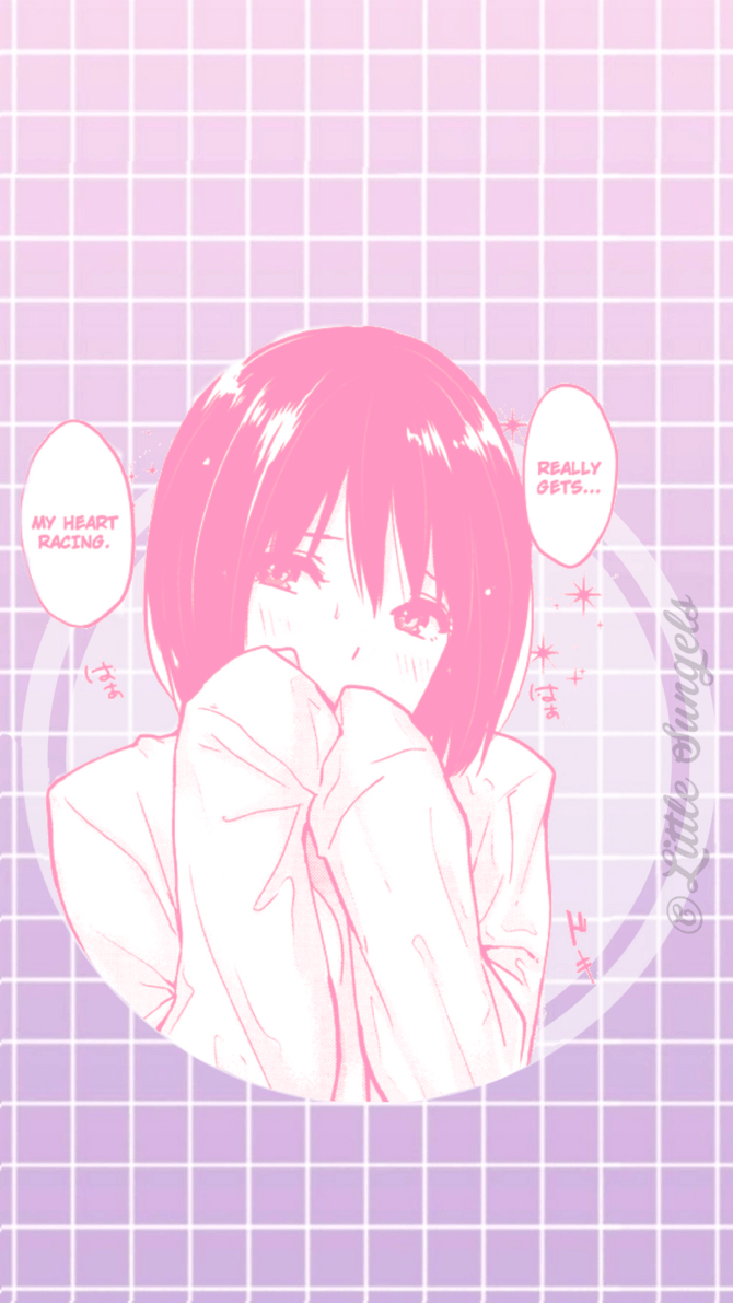 Ragazza anime rosa pastello, 670x1191 Verticale, Mobile