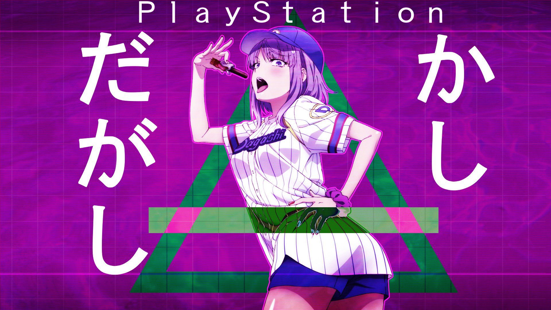 Ragazza anime con fiamma viola, 1008x800 HD, PC