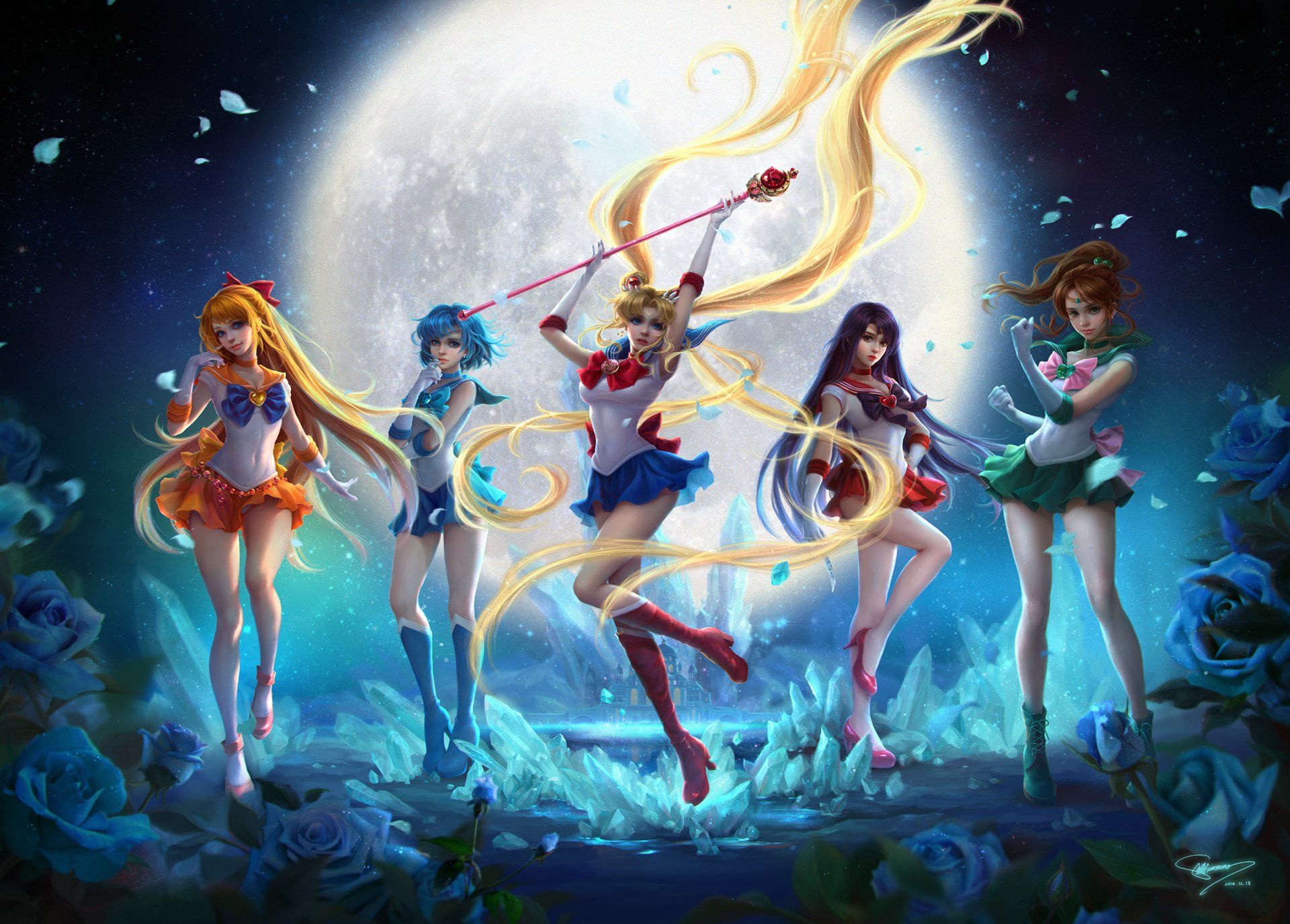 Sailor Moon e Sailor Guardians, anime magico, 1920x1375 Full HD+, Desktop