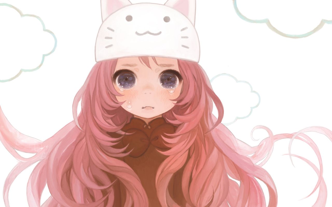 Ragazza anime cappello gatto, 1280x800 720p, PC