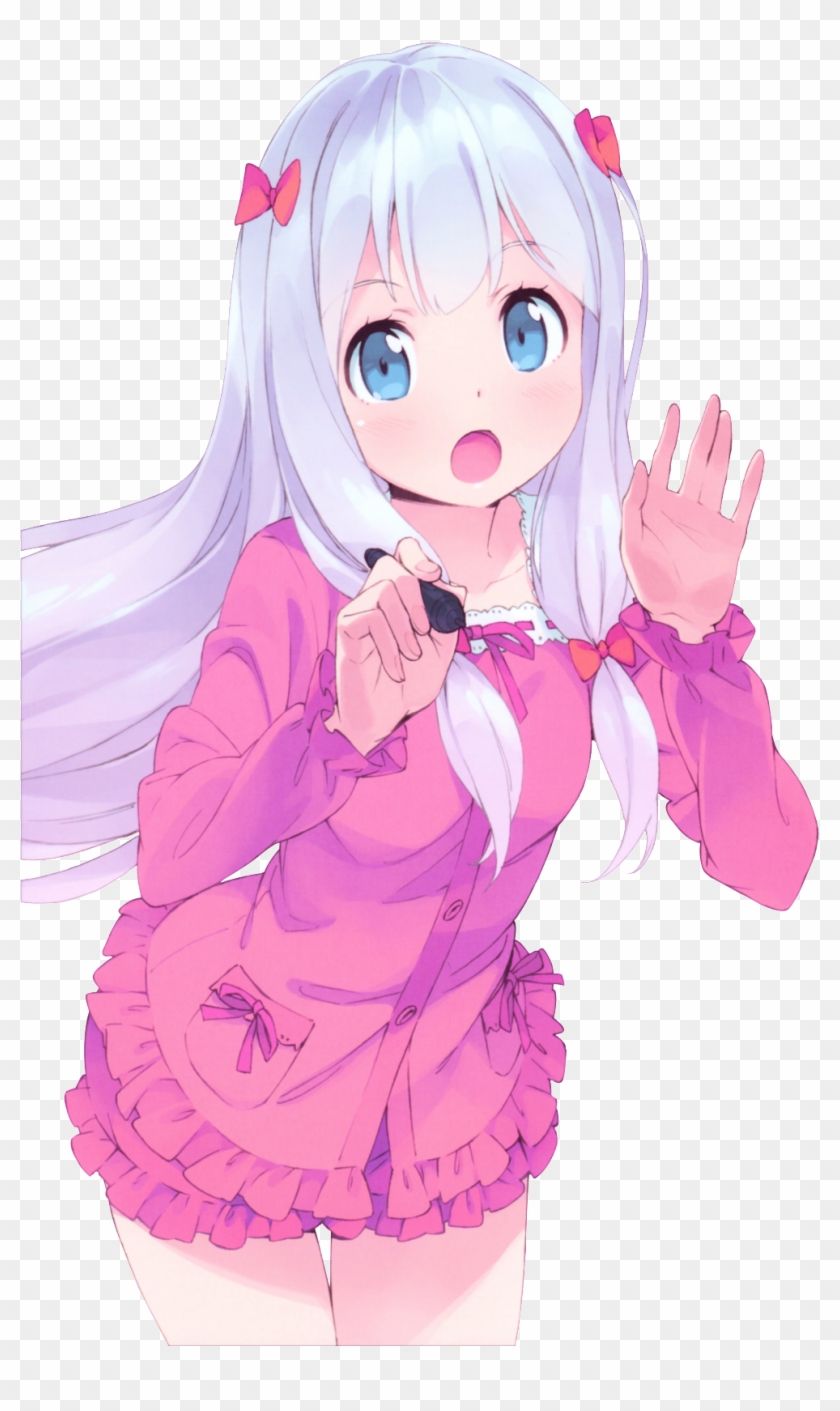 Ragazza anime kawaii capelli bianchi, 840x1411 Verticale, Mobile