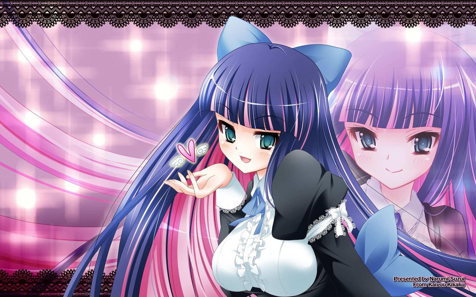 Ragazza anime capelli viola, 1920x1200 Full HD+, Laptop
