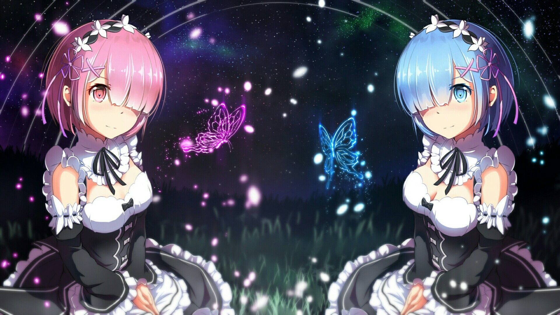 Ram e Rem Re:Zero, 1920x1080 Full HD 1080p, Desktop