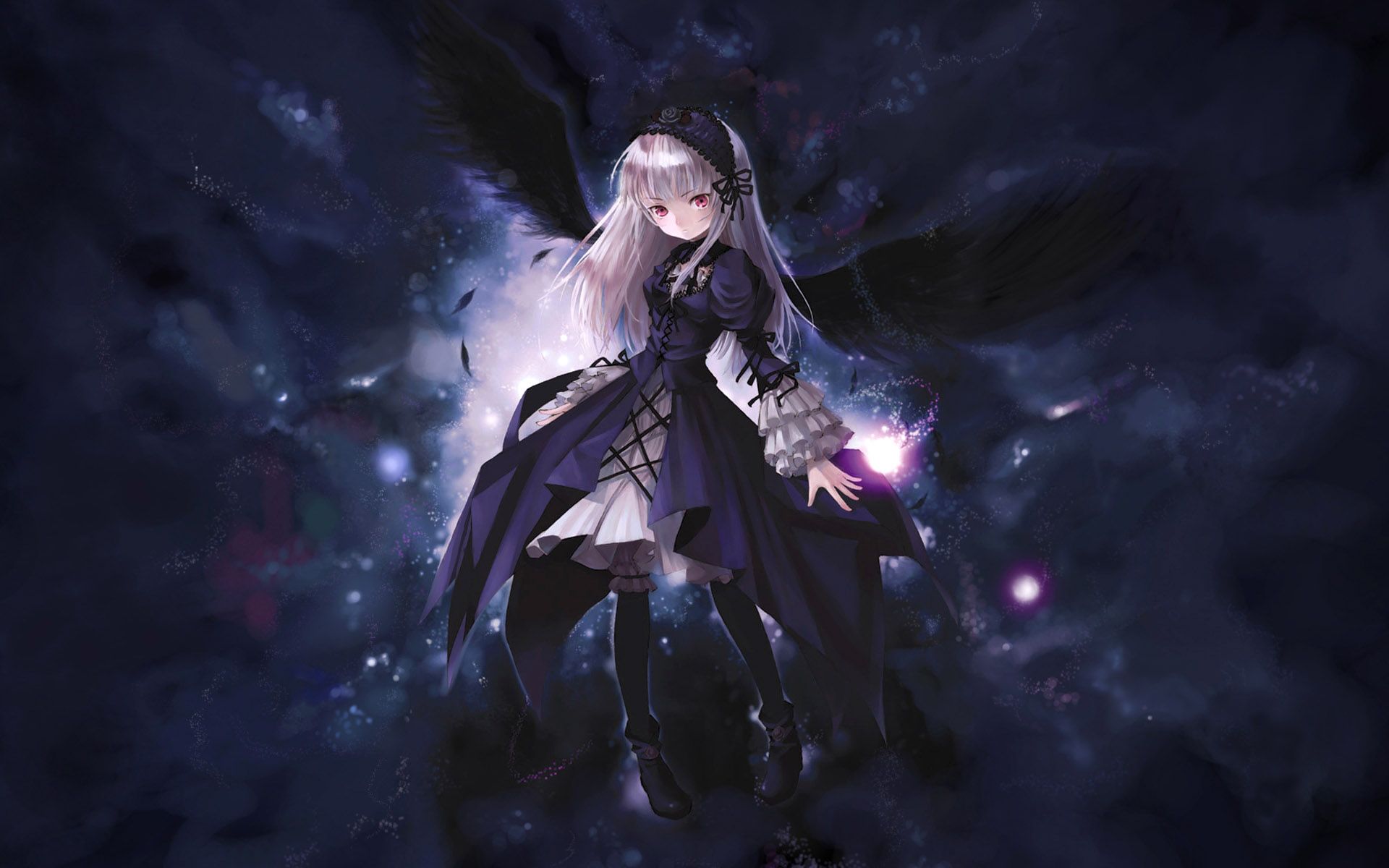 Ragazza anime angelo scuro, 1920x1200 Full HD+ WUXGA, PC