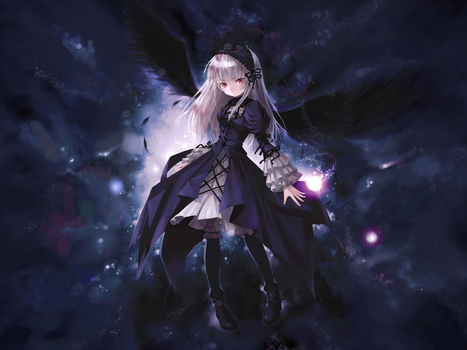 Ragazza anime gotica alata, 1600x1200 HD Ready, Notebook Gaming