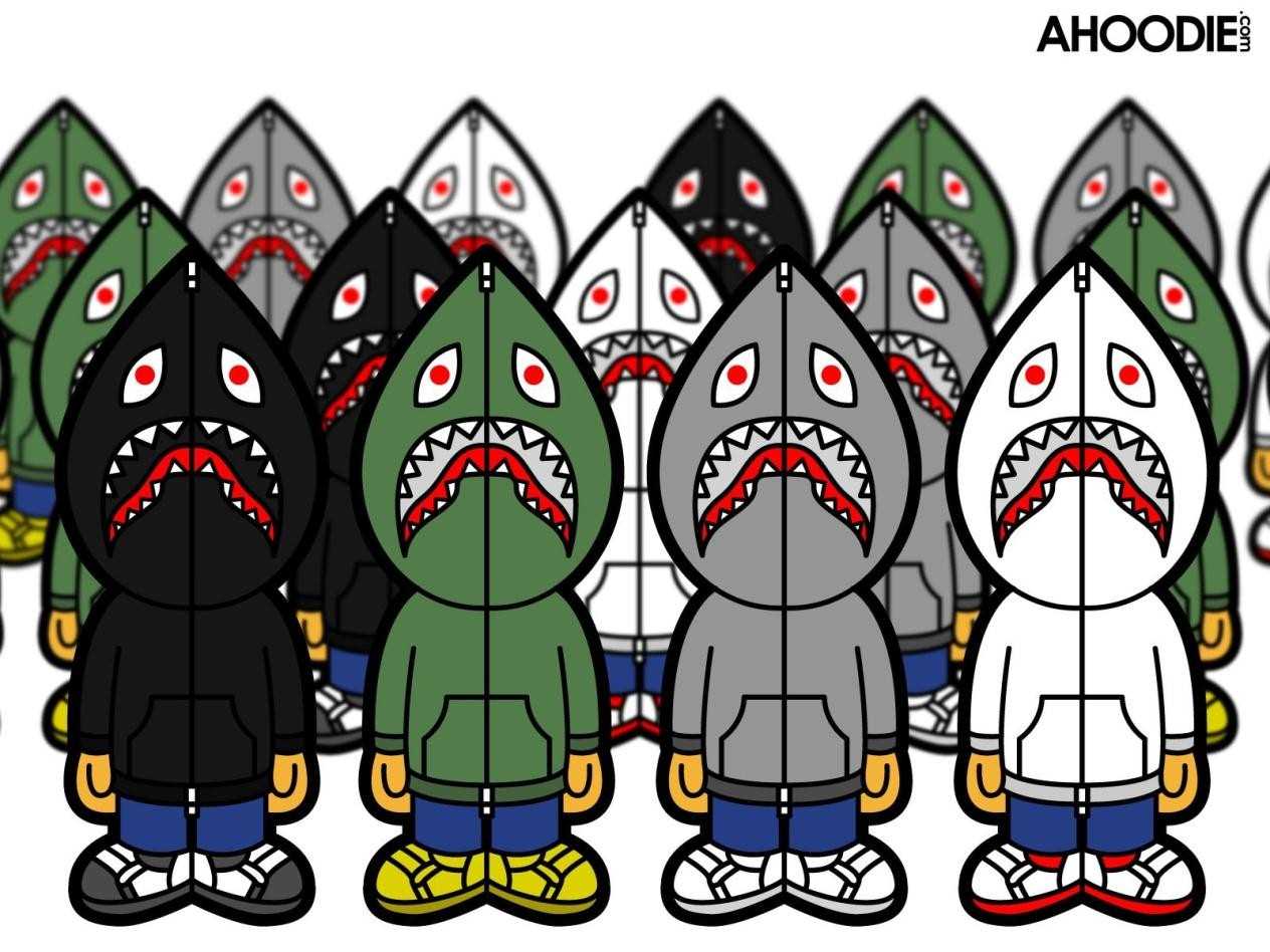 Personaggi Bape shark hoodie, 1264x948 HD, HP Laptop