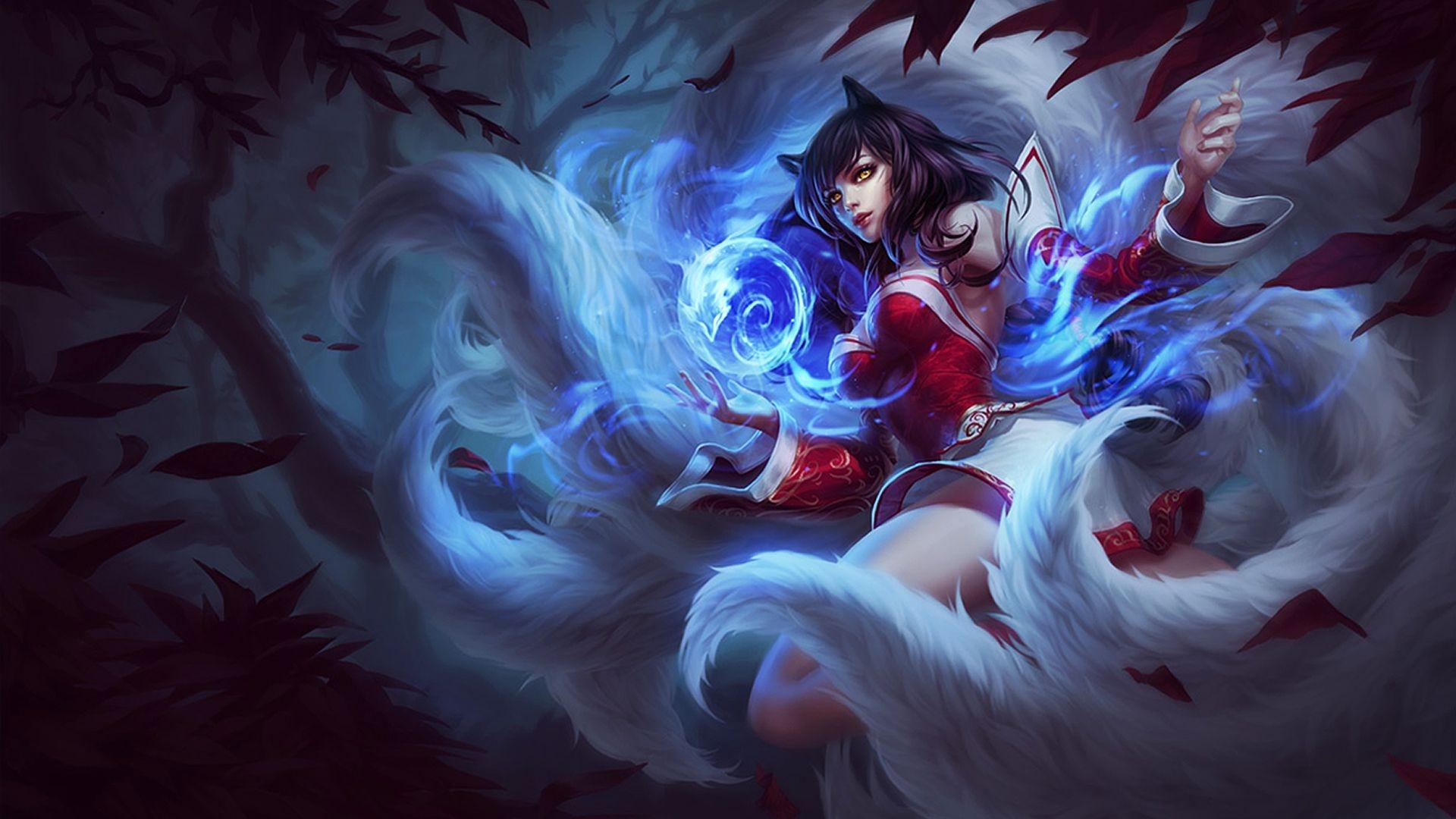 Ahri League of Legends demone volpe, Riot Games, 1920x1080 Full HD 1080p, Laptop