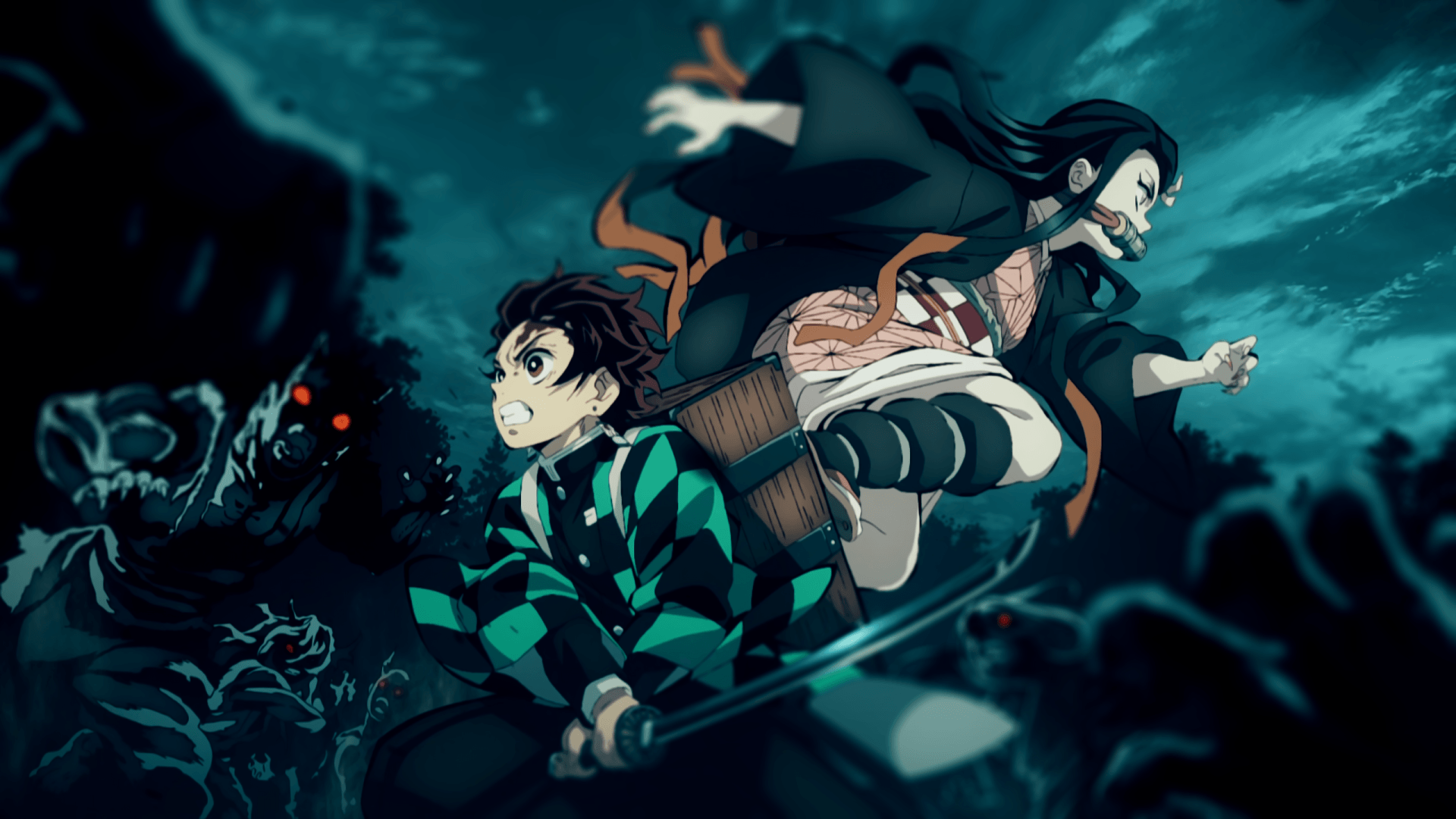 Tanjiro e Nezuko Kimetsu no Yaiba, 1920x1080 Full HD 1080p, PC Desktop