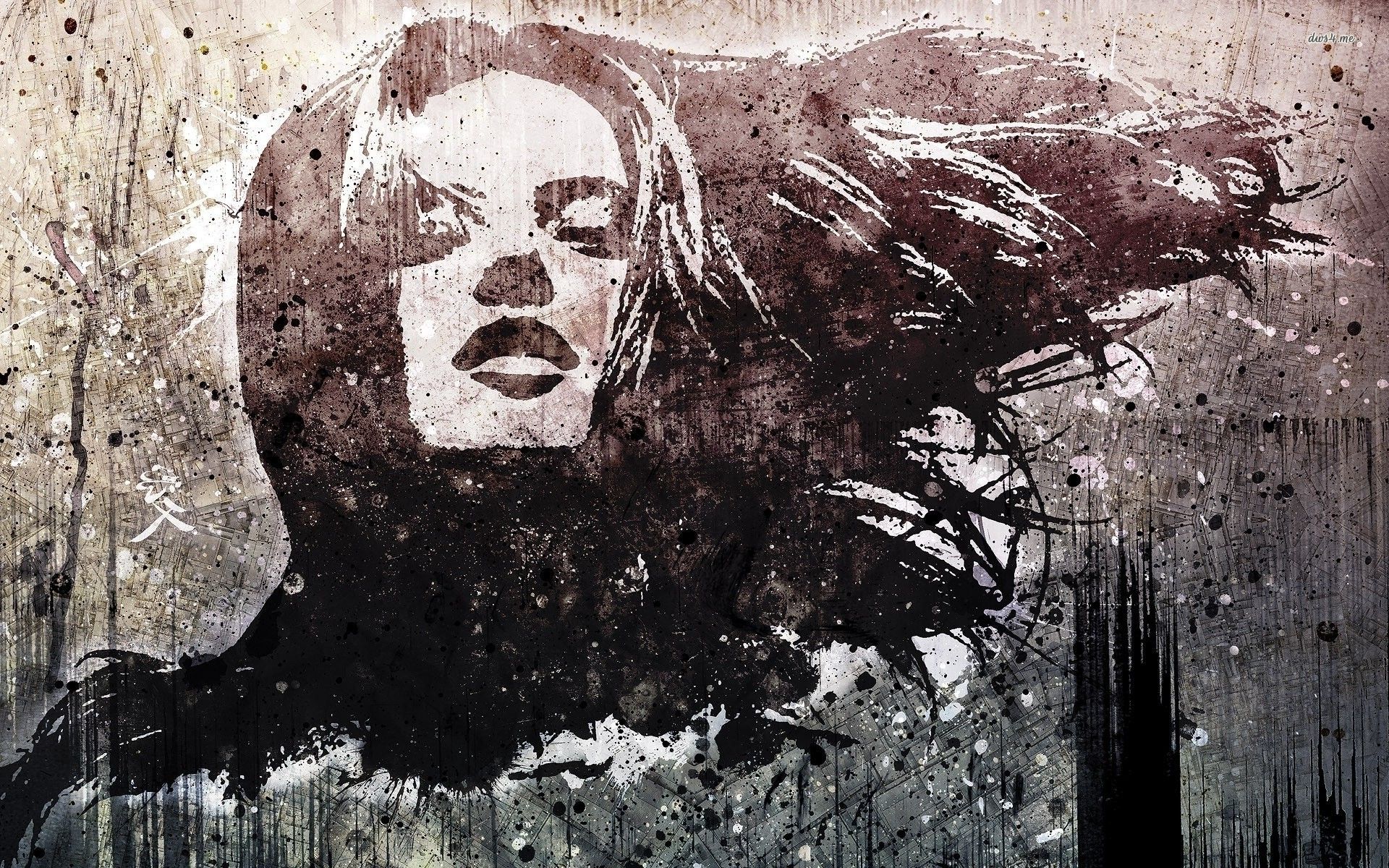 Murale Banksy bambina bandiera francese, 3000x2000 2K, PC