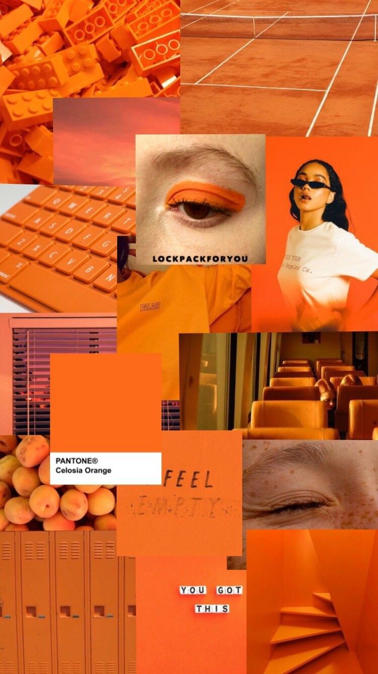 Aesthetic Arancioni con Ragazze, 720x1280 Verticale, Mobile