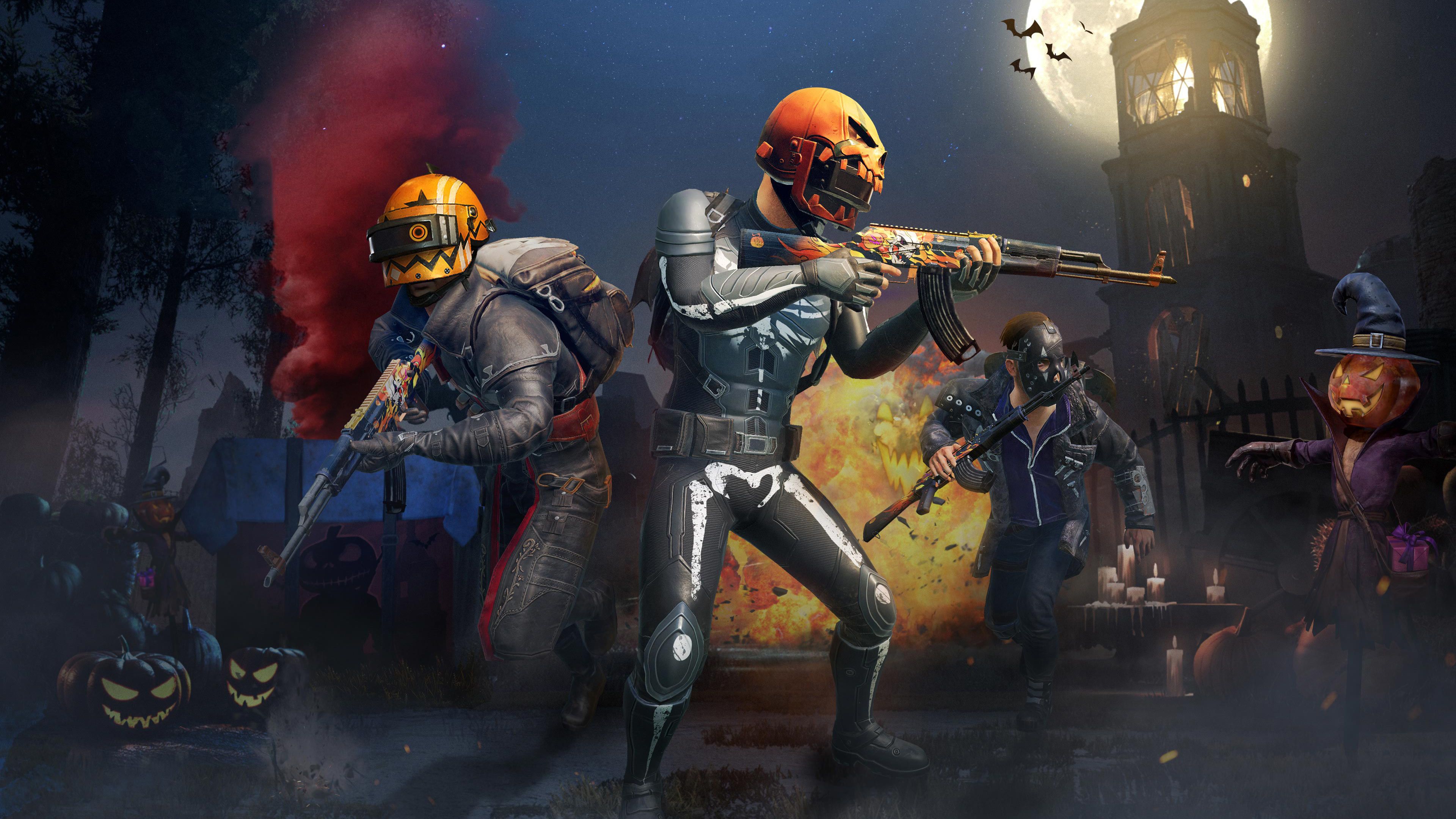 Personaggi PUBG Mobile Halloween, 3840x2160 Ultra HD, 4K TV