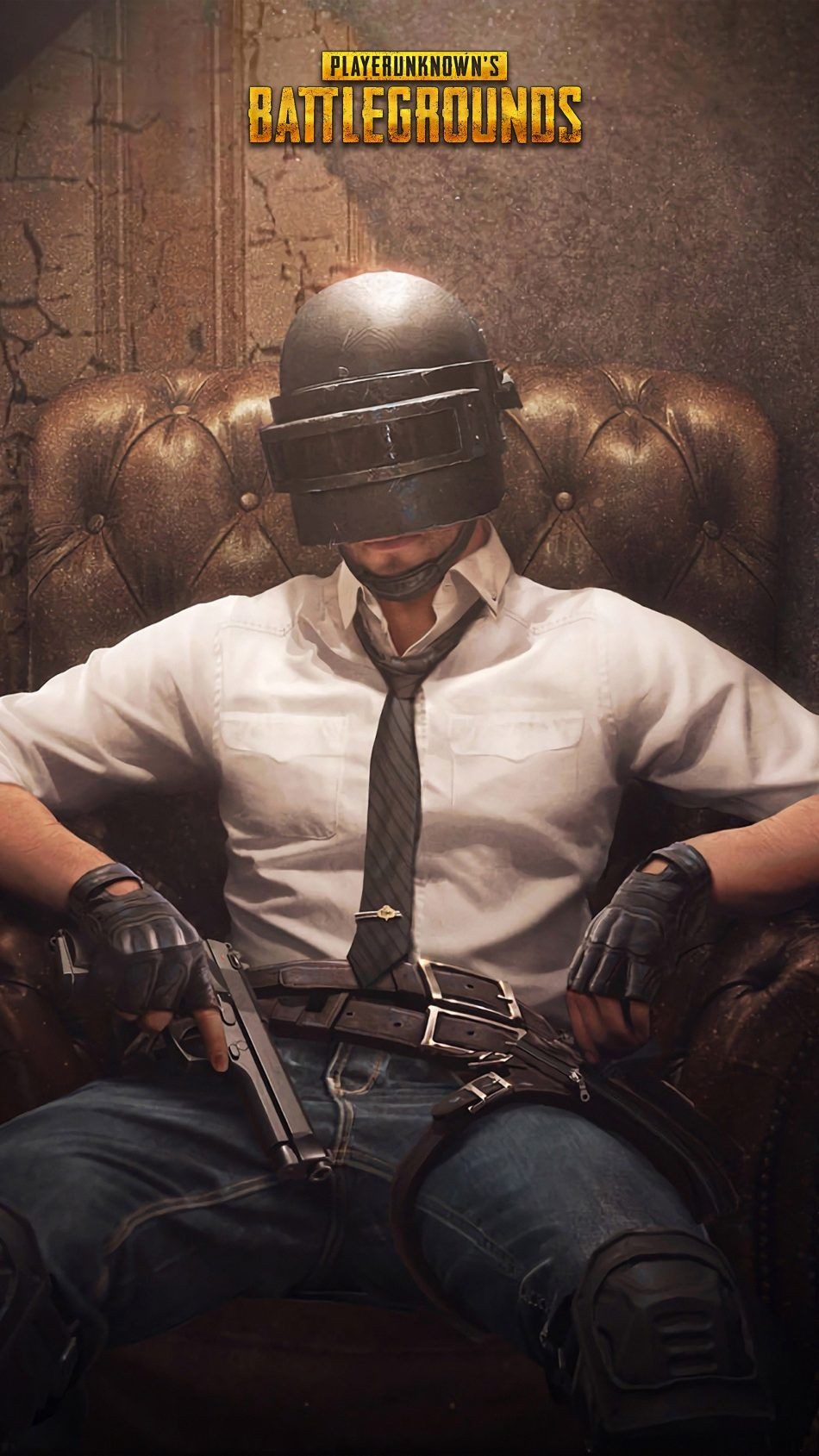 Personaggio PUBG con casco, 950x1689 Verticale, Mobile