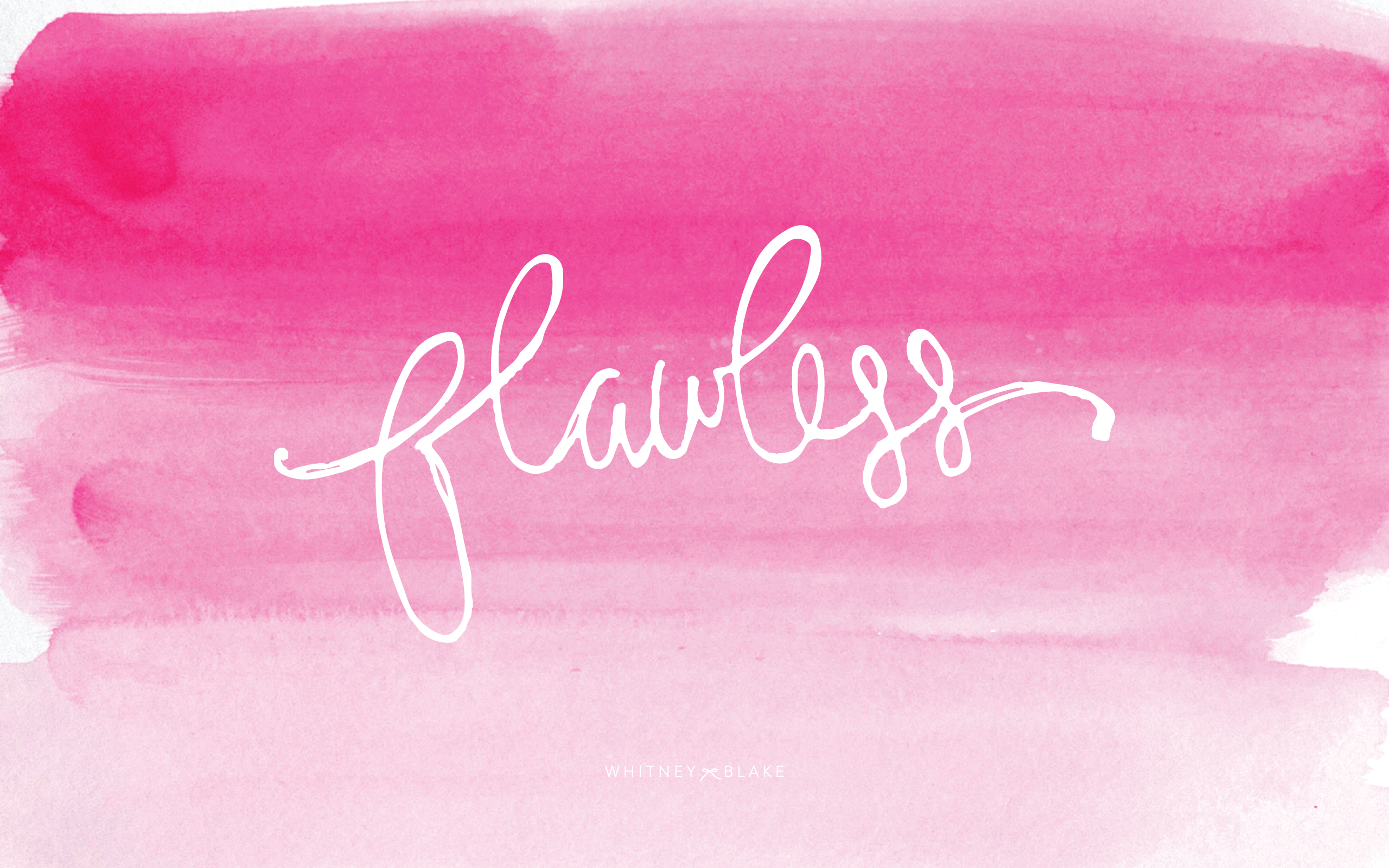 Scritta flawless acquerello rosa, 2560x1600 2K+, PC