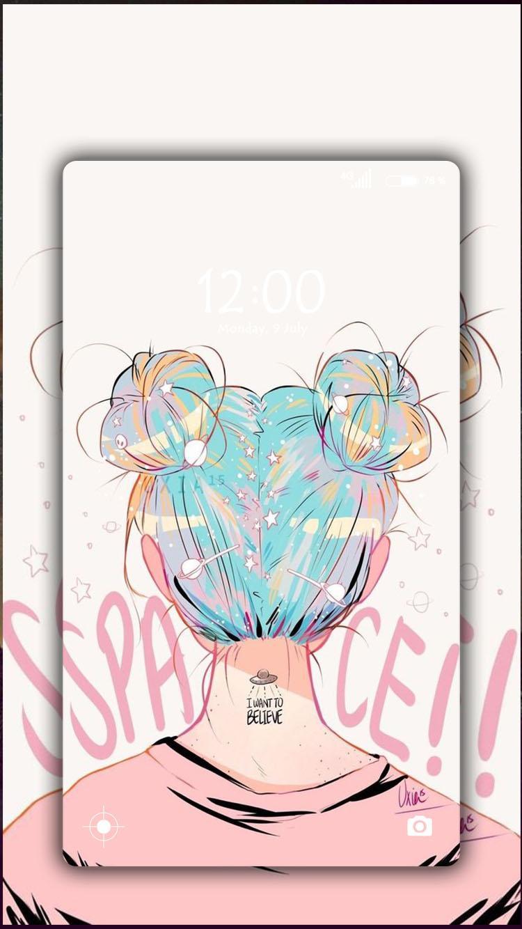 Girl Power scritta marmo, 750x1334 Verticale, Mobile