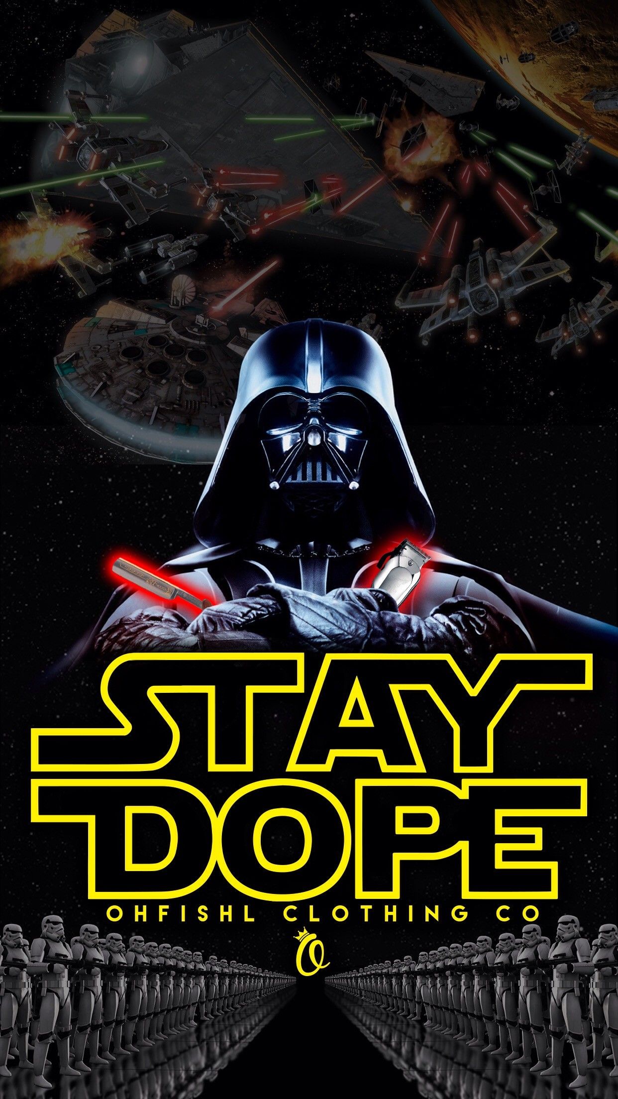Darth Vader Star Wars Stay Dope, Jedi, 1242x2208 Full HD Verticale, iPhone Air