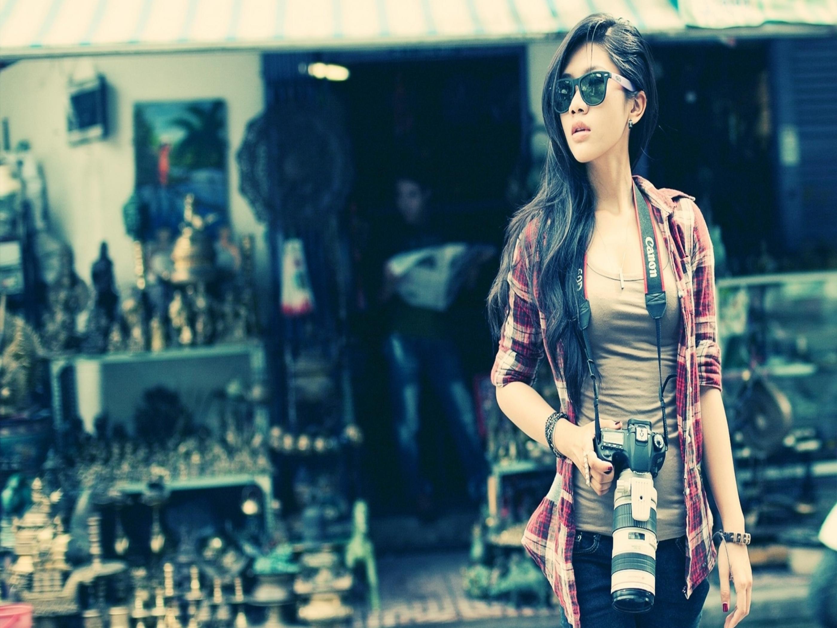 Ragazza swag occhiali da sole mercato, 2800x2100 2K+, PC