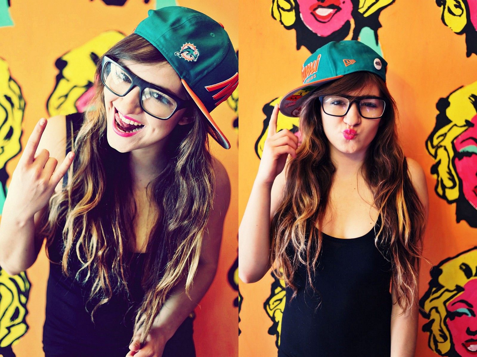 Ragazza swag cappellino occhiali, 1600x1200 HD, Lenovo Legion