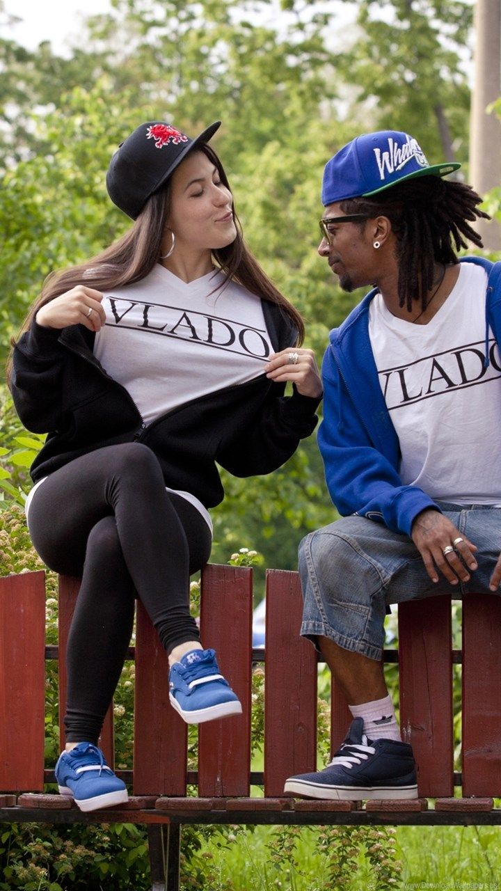 Ragazza e ragazzo swag urbano, 720x1280 Verticale, Telefono