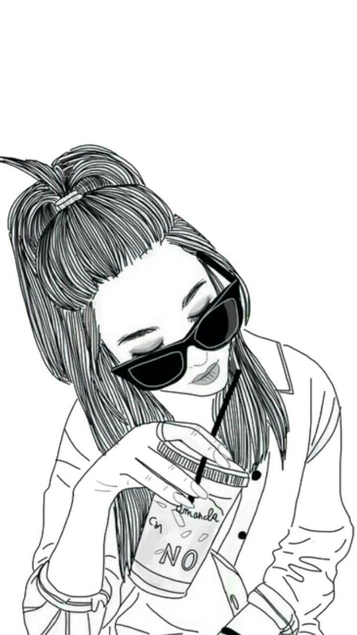 Ragazza disegno occhiali da sole, 720x1280 Verticale, Mobile