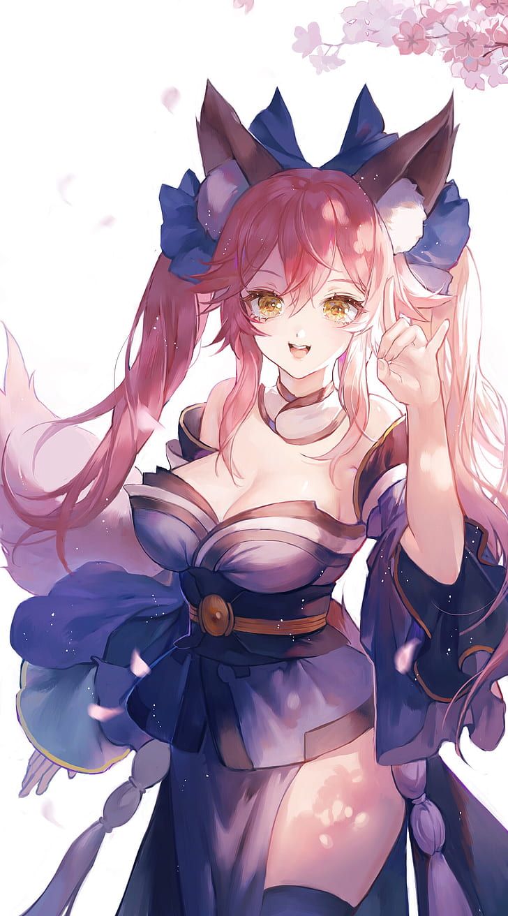 Tamamo no Mae Fate Grand Order, 728x1312 Full HD Verticale, Realme