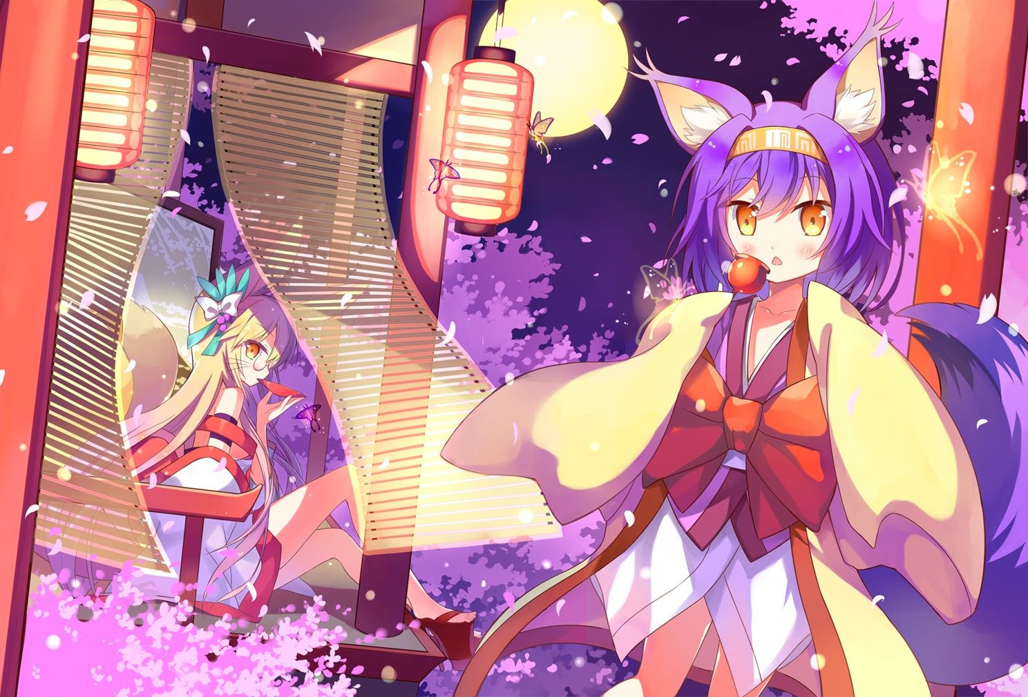 Hatsuse Izuna ragazza volpe kimono, 1488x1010 720p, PC