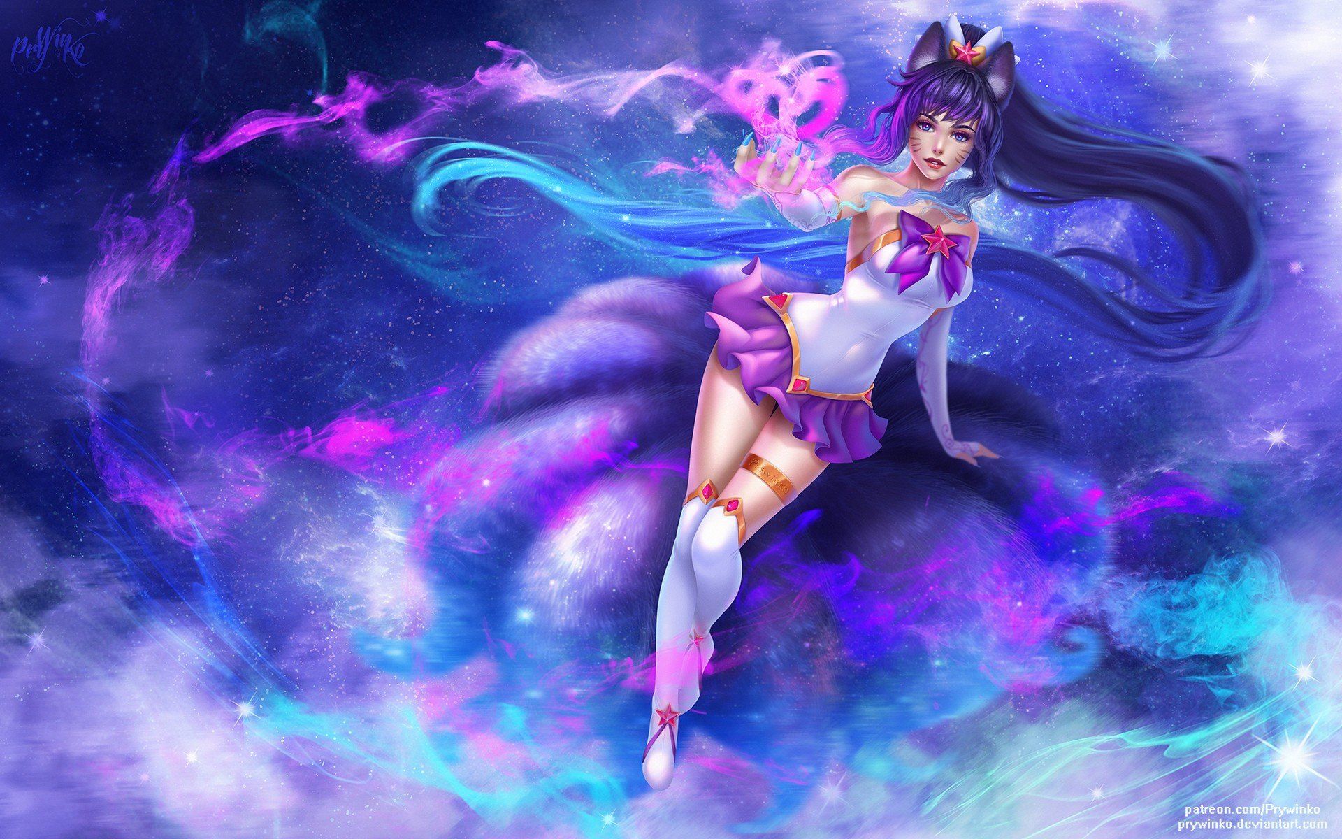 Ahri ragazza volpe anime, 1920x1200 Full HD+ WUXGA, Desktop