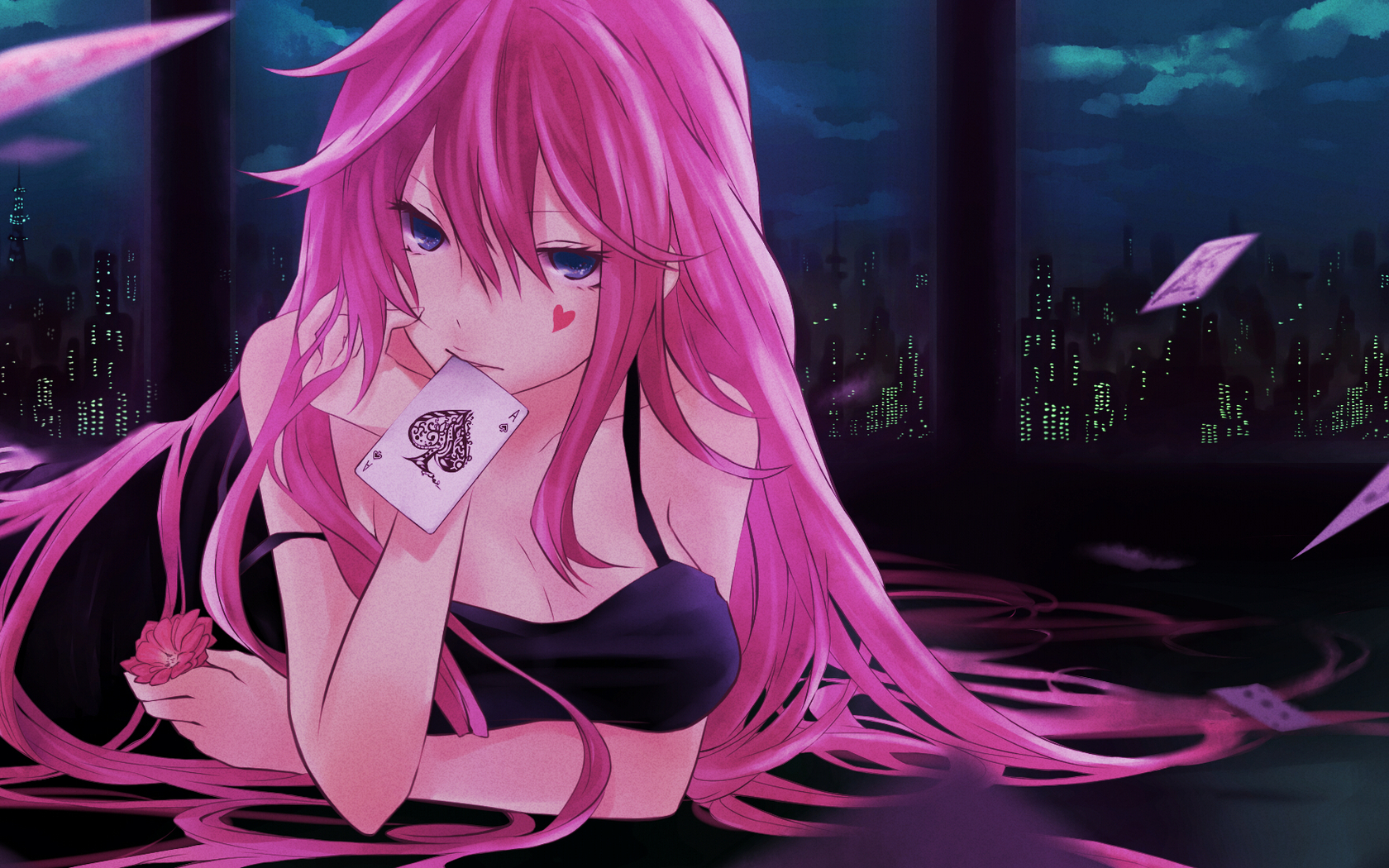 ragazza anime capelli rosa, 1680x1050 HD Ready, Notebook Gaming