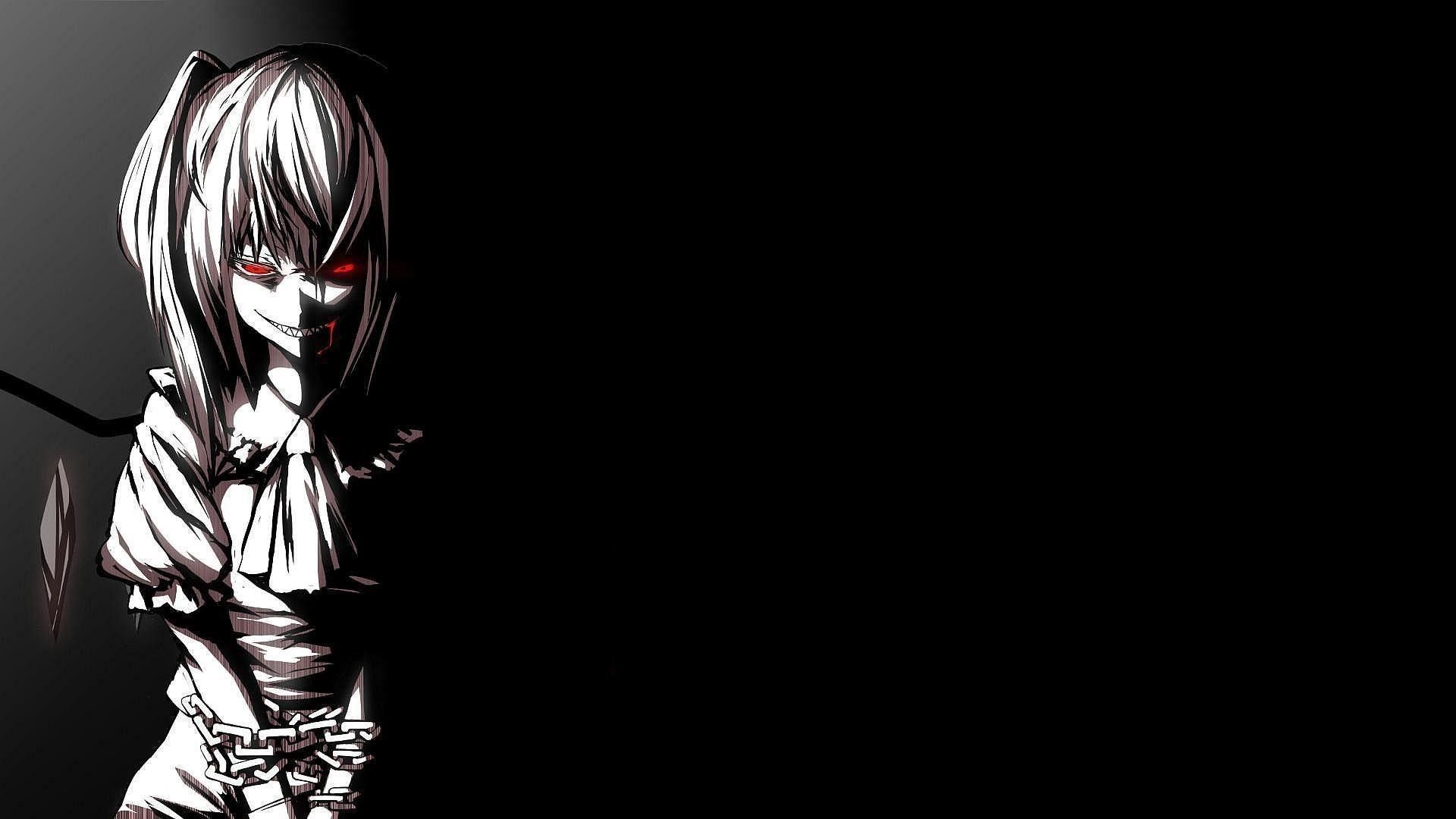 Ragazza anime incatenata occhi rossi, 1920x1080 Full HD 1080p, Laptop