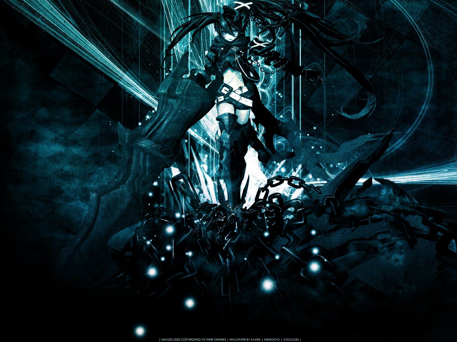 Ragazza anime scura tecno, 1600x1200 HD, ROG Asus Laptop