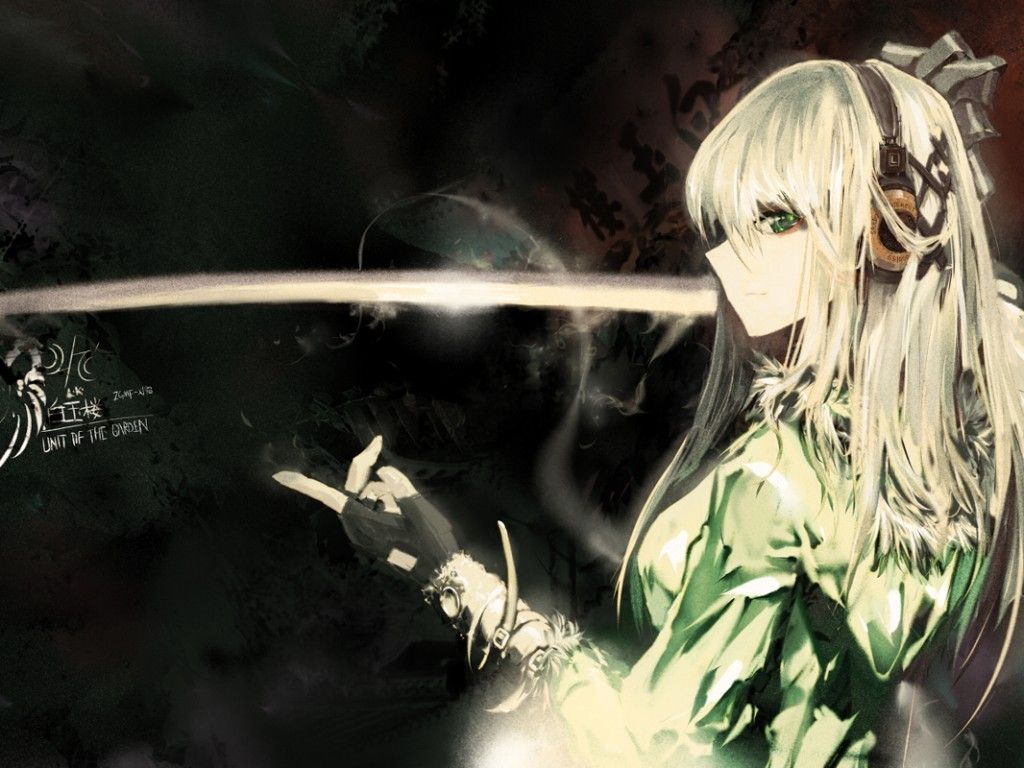 Ragazza anime con katana, 1024x768 HD, Desktop