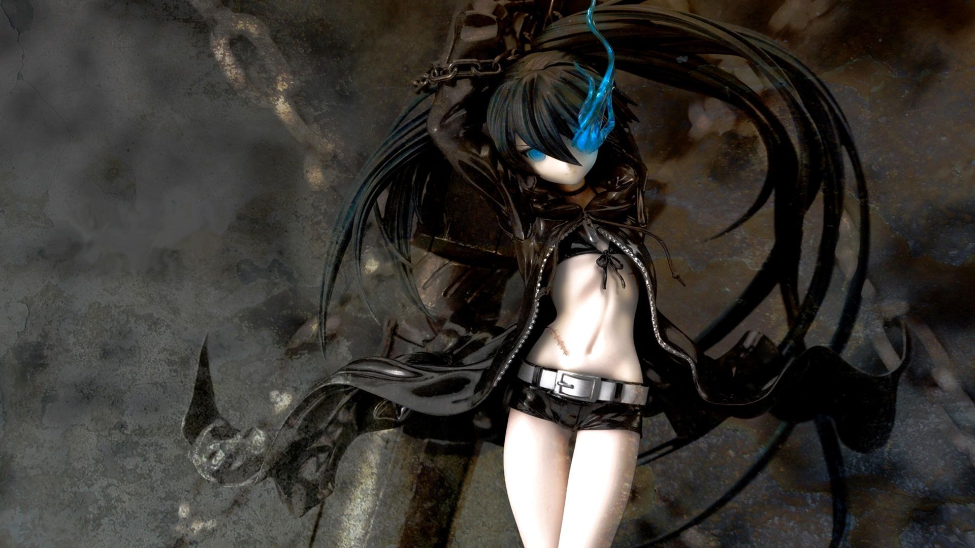 Ragazza anime dark capelli neri, 1920x1080 Full HD, Desktop