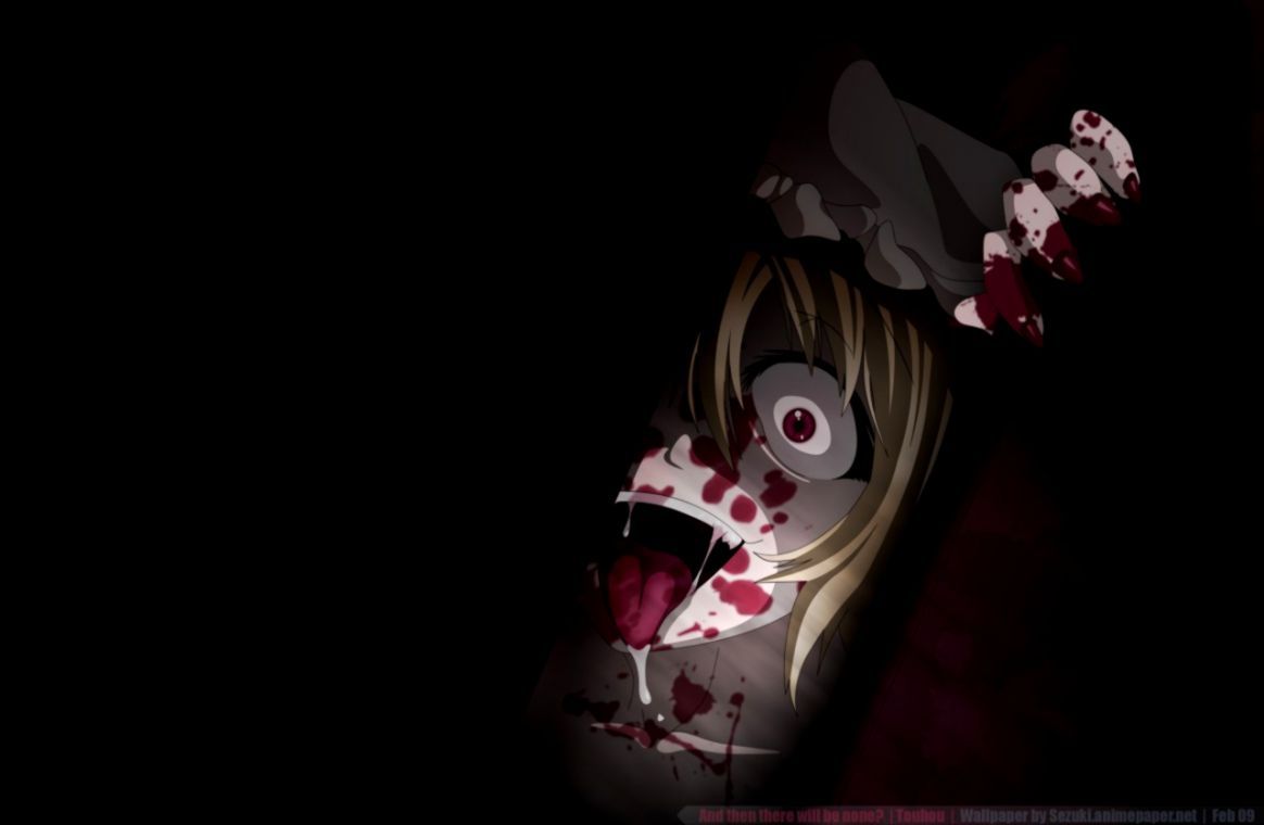 Ragazza anime inquietante insanguinata, 1164x760 HD, PC