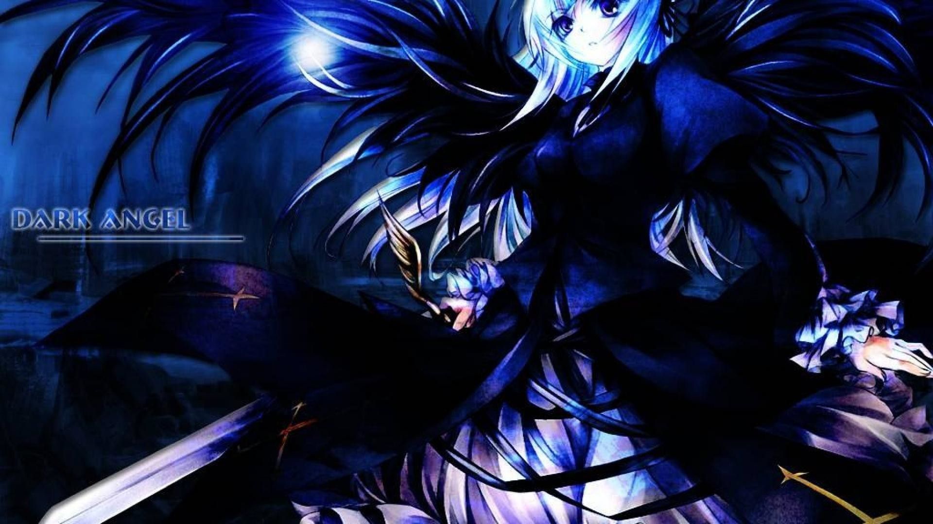 Ragazza anime angelo oscuro, 1920x1080 Full HD 1080p, PC
