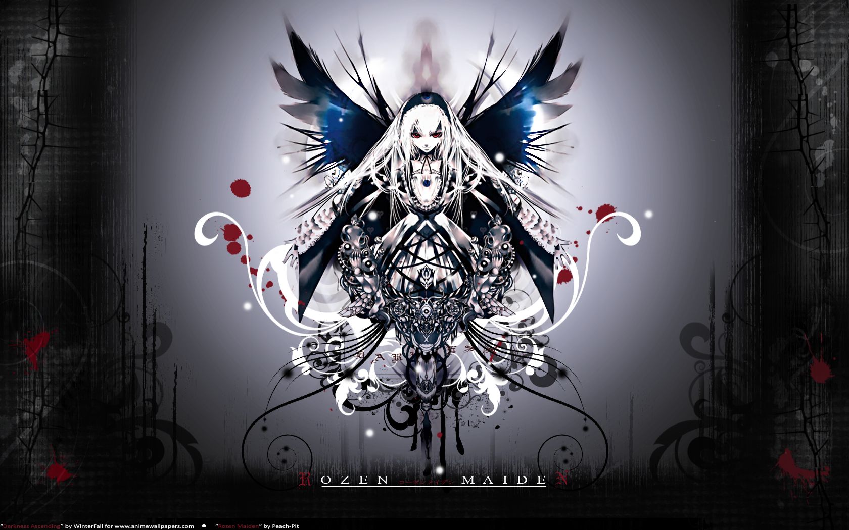 Ragazza anime dark alata, 1680x1050 900p, Laptop