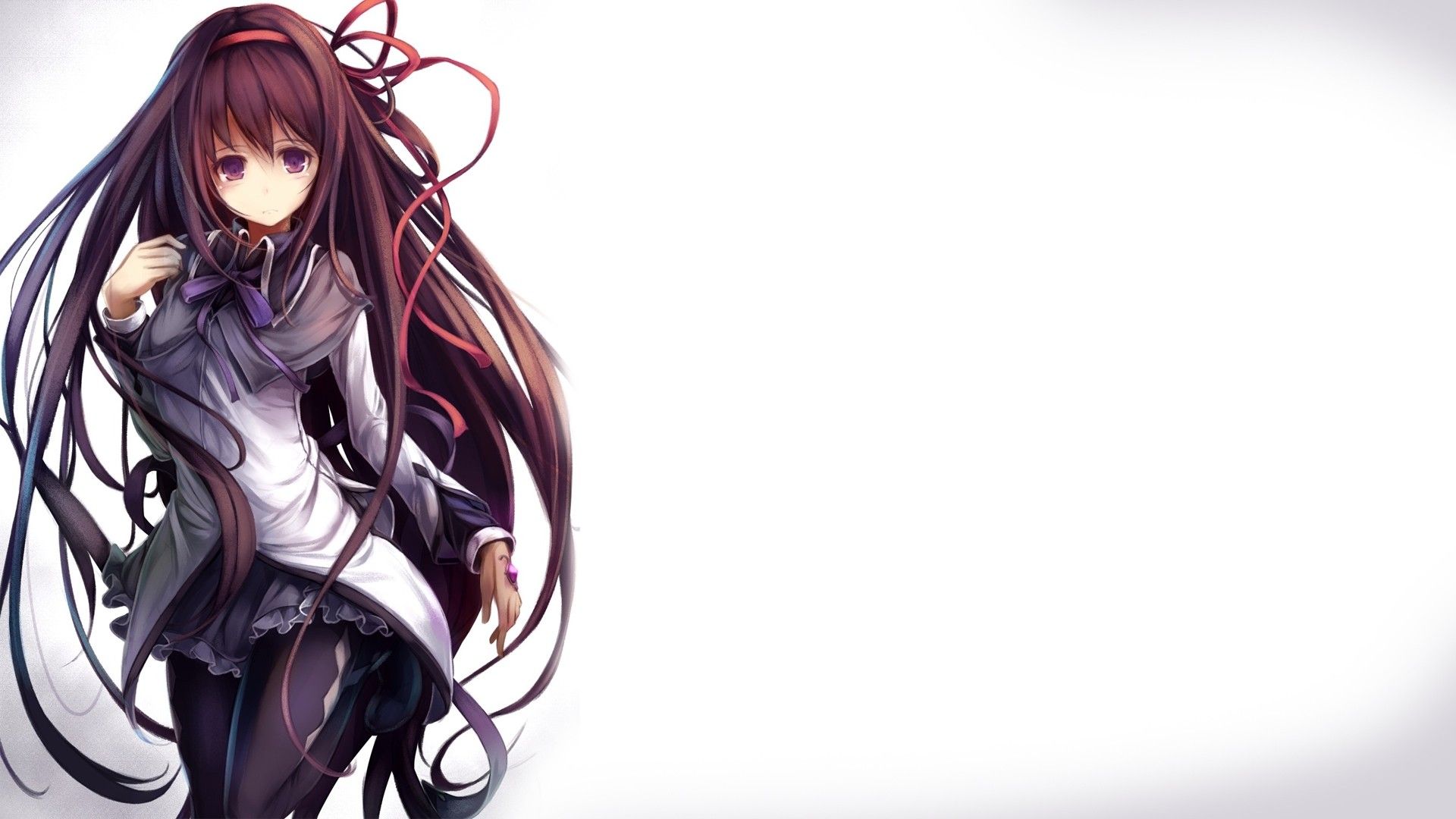 Ragazza anime capelli lunghi rossi, 1920x1080 Full HD, Desktop