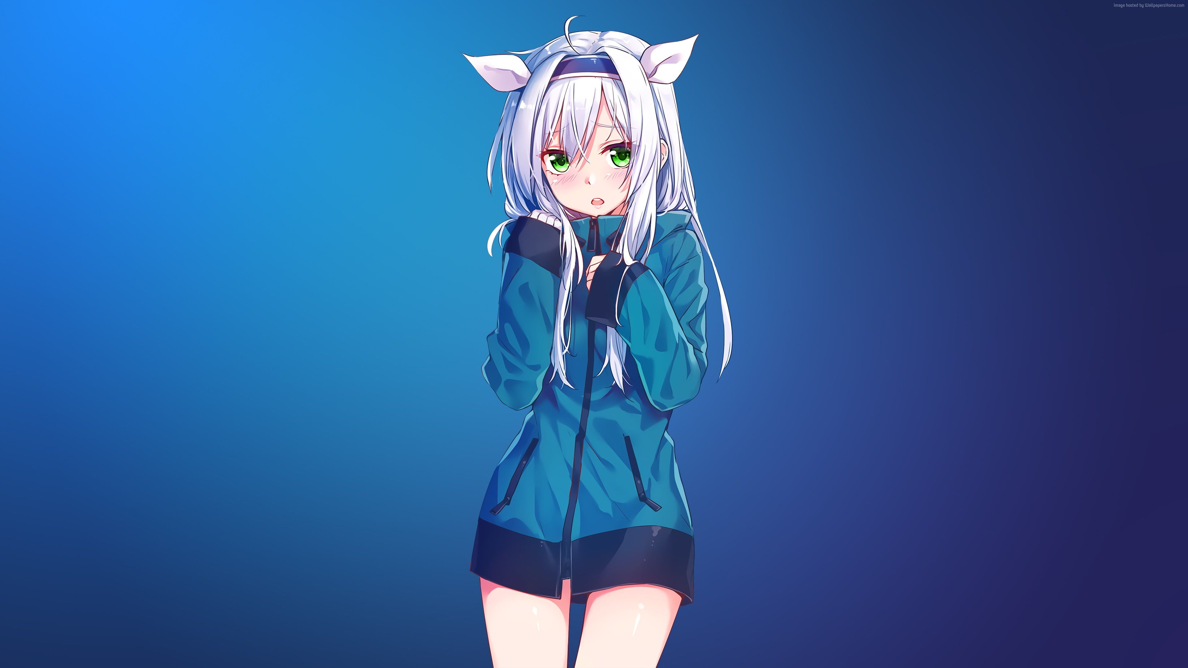 Ragazza anime con orecchie animali, 3840x2160 4K, Desktop 4K