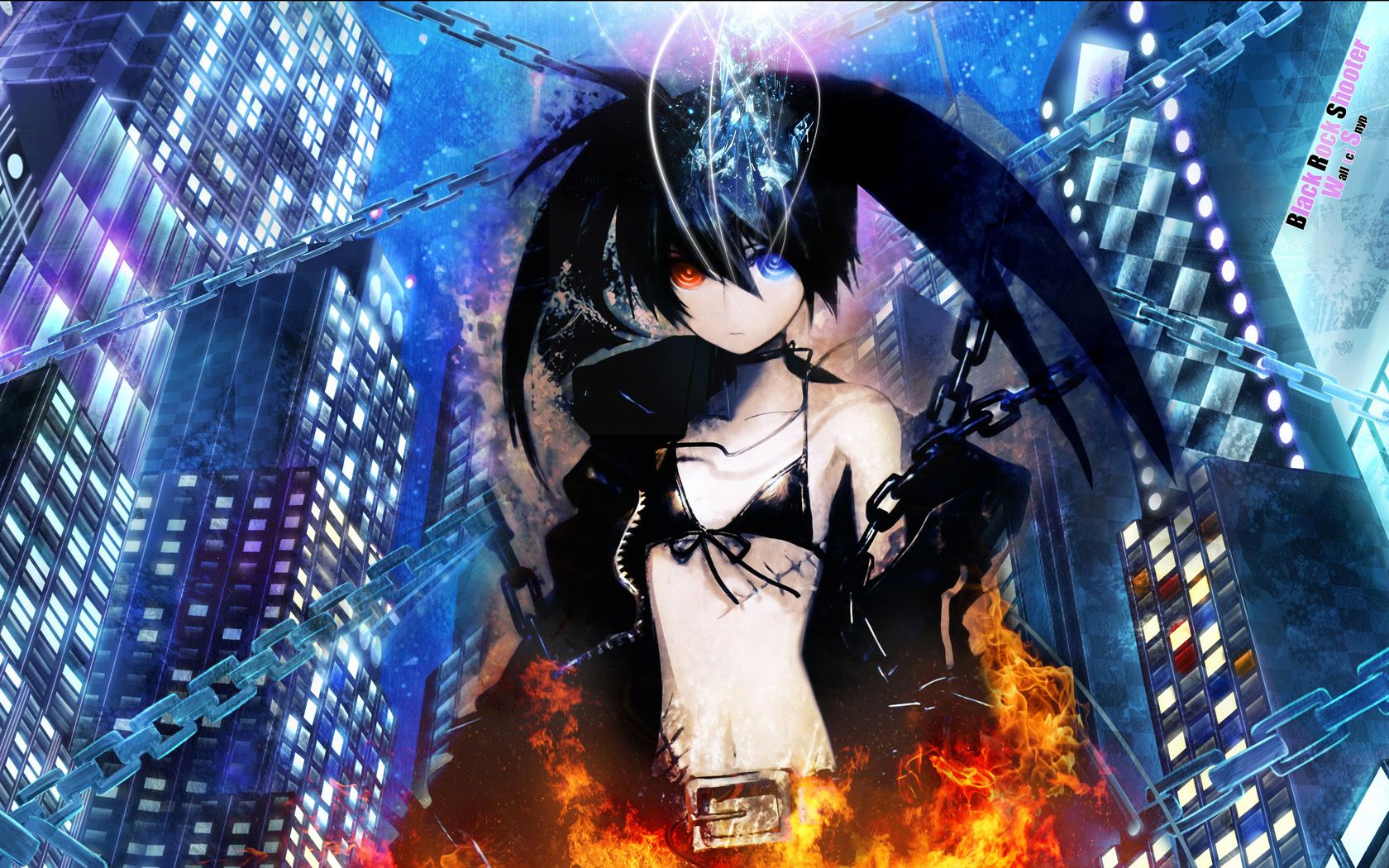 Black Rock Shooter ragazza anime, 1680x1050 HD, Laptop