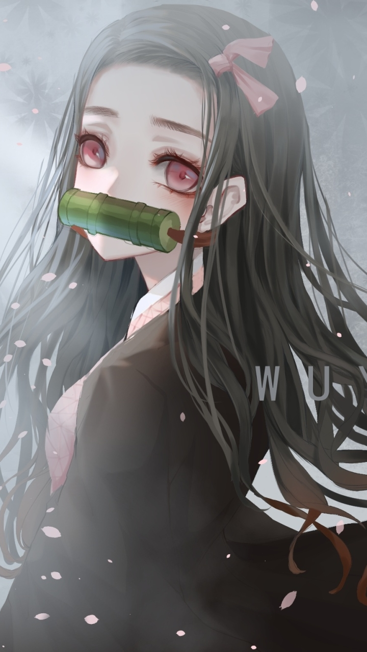 Nezuko Kamado Demon Slayer, anime, 720x1280 Verticale, Mobile