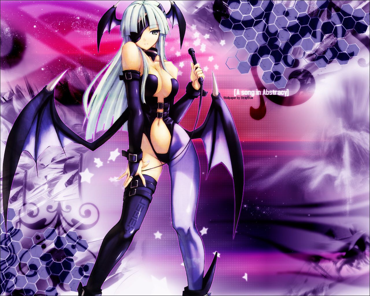 Ragazza demone corna ali nere, 1600x900 HD, PC